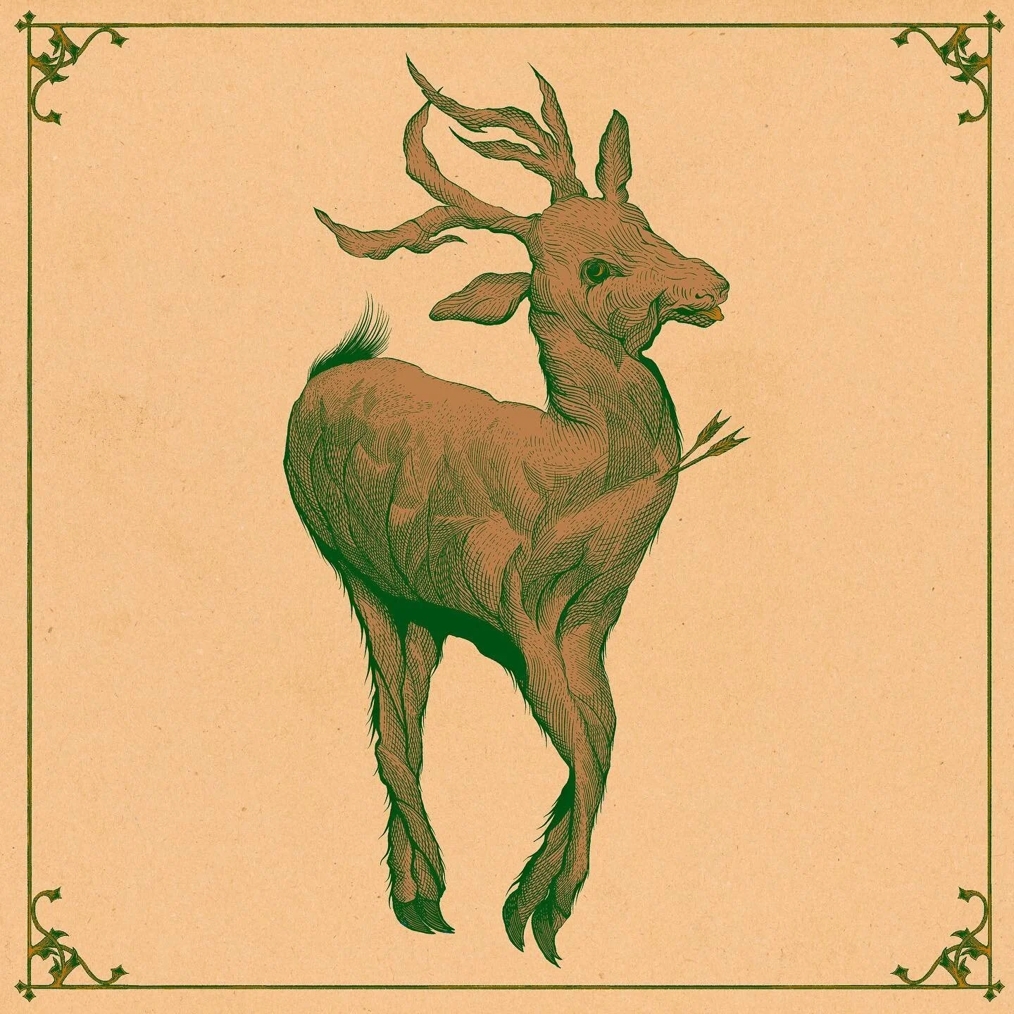 Daniel the Deer
.
The third creature in the latest series of drawings that I’ve been working on. 
.
Daniel’s interests include but are not limited to: macrame, cooking, surfing, reading Chekhov plays, playing bass, and colored pencils. 
.