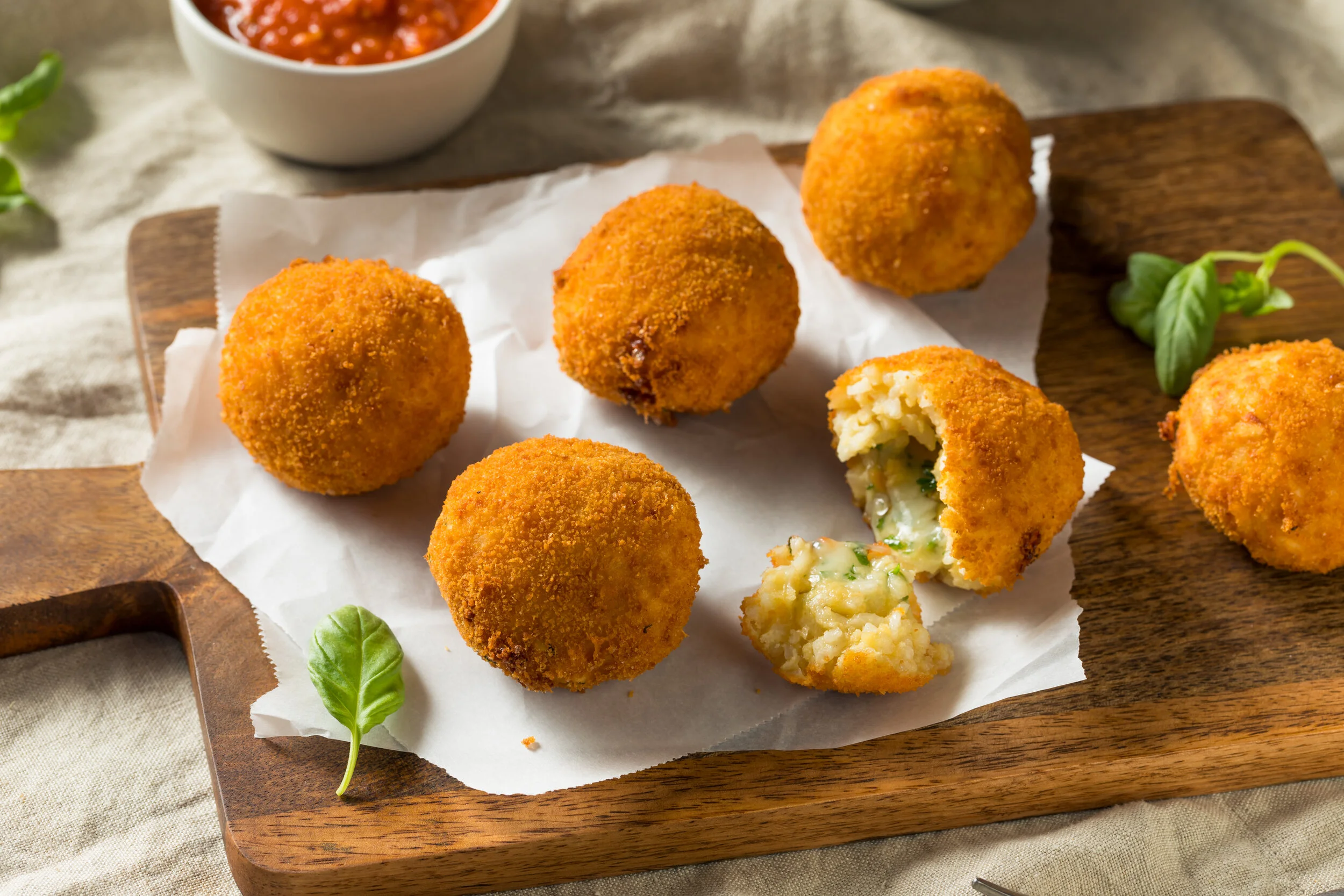 Crunchy Arancini Balls
