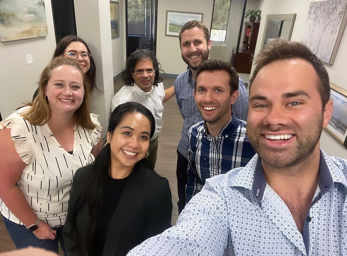All smiles on a Thursday afternoon because we&rsquo;ve had great meetings all week and even got to see our colleague Ross Bechtold, in person at the office. Ross is a top notch writer and producer who works remote from Texas! #rkmedia #christianmedia