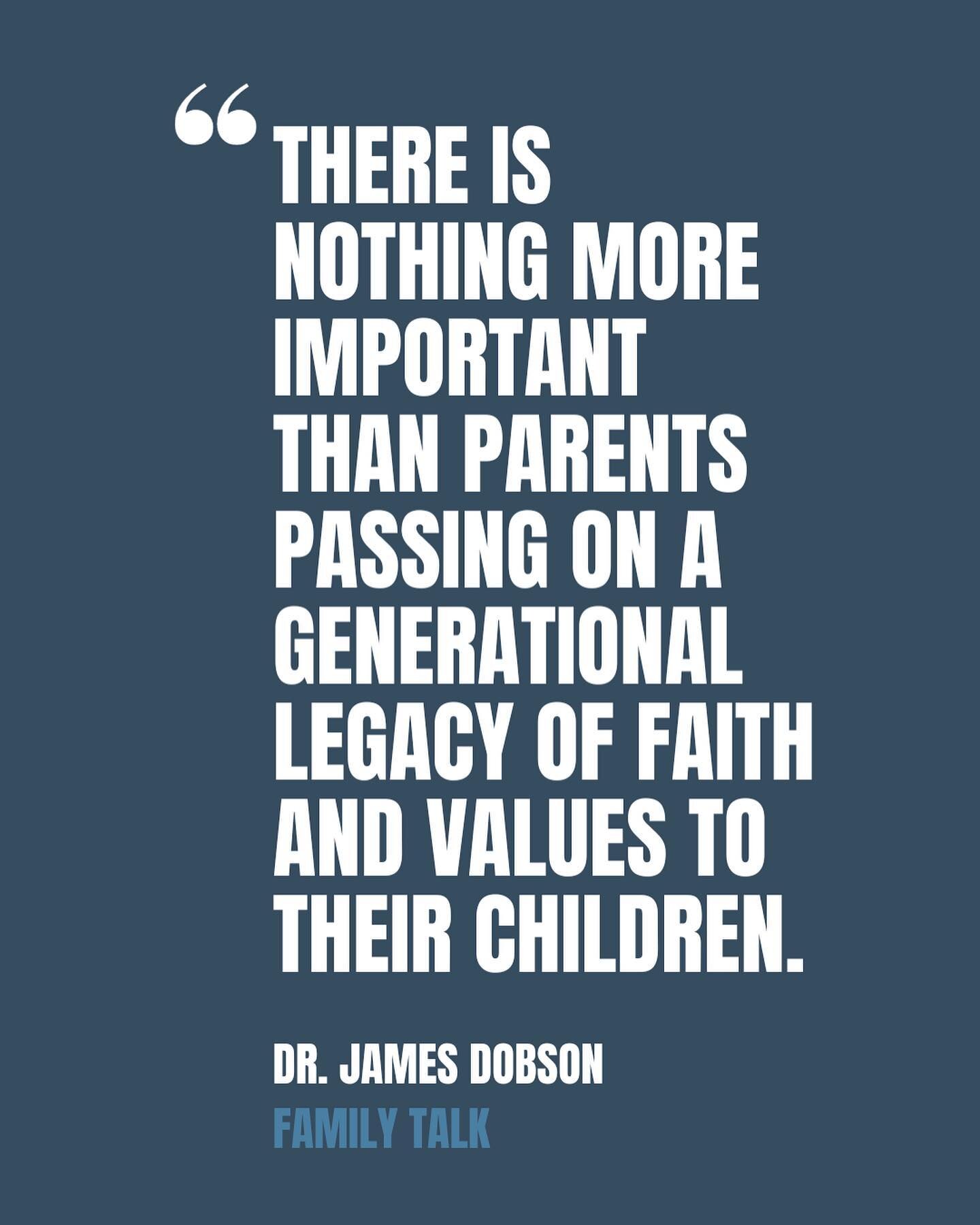 Quote of the day is from Dr. James Dobson from Family Talk. It&rsquo;s all about family! #rkmedia #christianmedia #familytalk