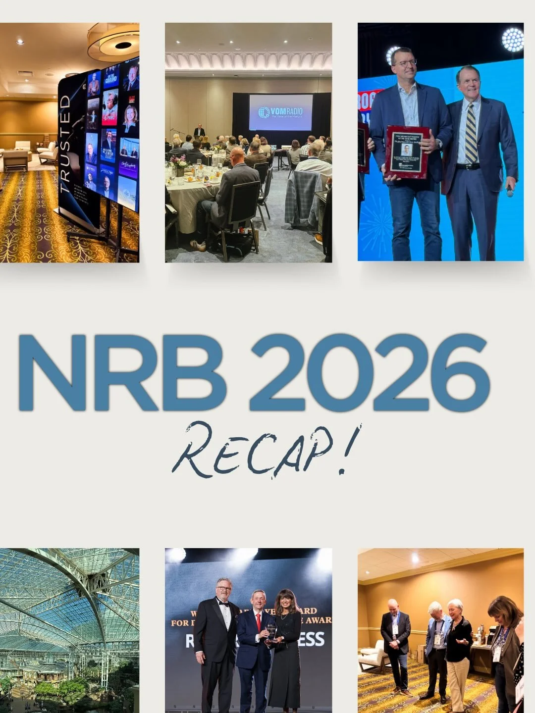What a week, Nashville! 🎶✨ Swipe through for some of our favorite moments from #NRB2026 &mdash; it&rsquo;s always hard to leave!
&nbsp;
A huge congratulations to Voice of the Martyrs for being named Radio Program of the Year, and to Dr. Robert Jeffr