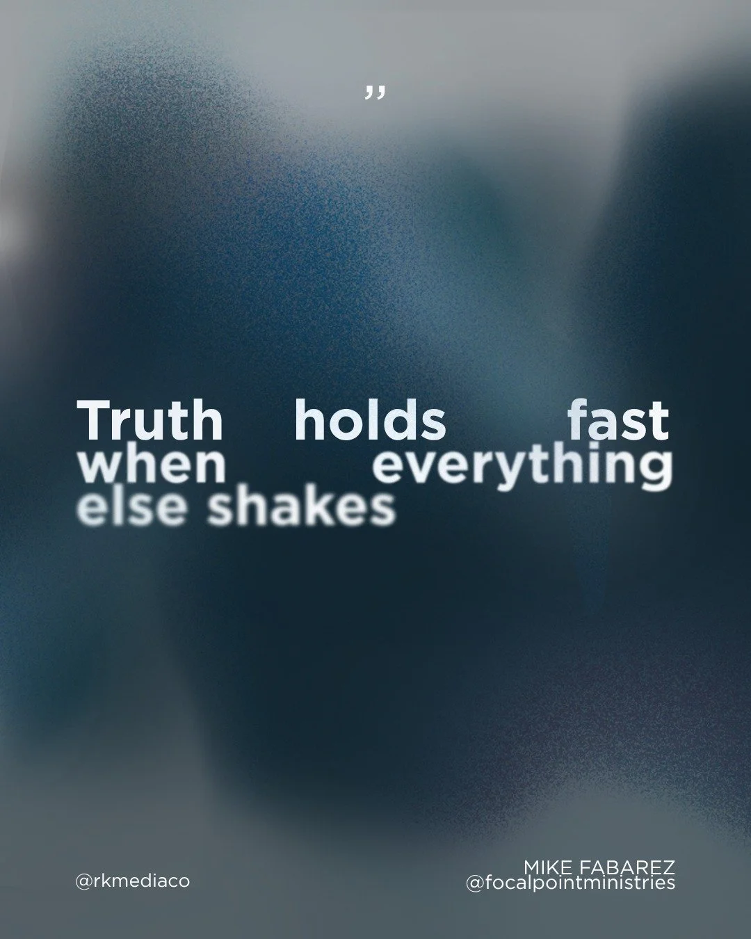 Everything around you can shift. But truth doesn't move.
Wisdom from Mike Fabarez @focalpointministries 🙏