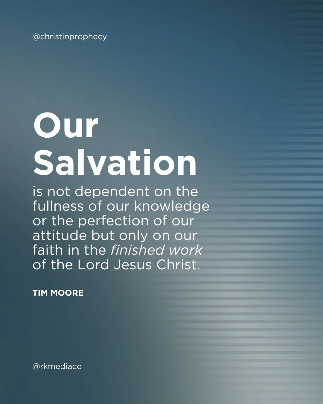You don&rsquo;t have to have every answer or get everything right to belong to Him. Our hope rests on what Jesus has already done. Wisdom from Tim Moore @christinprophecy 🙏