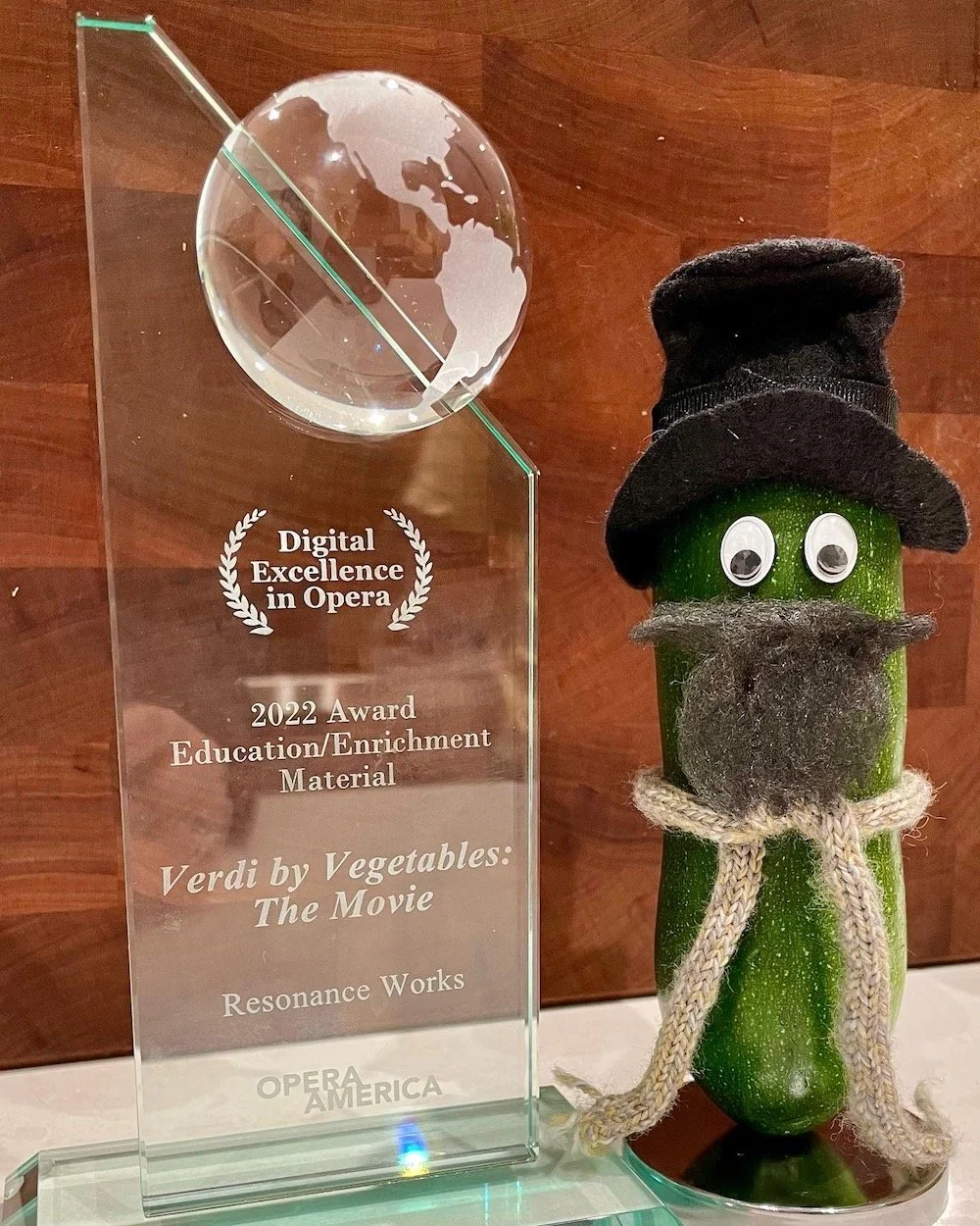 Verdi by Vegetables wins Opera America Digital Excellence Award!