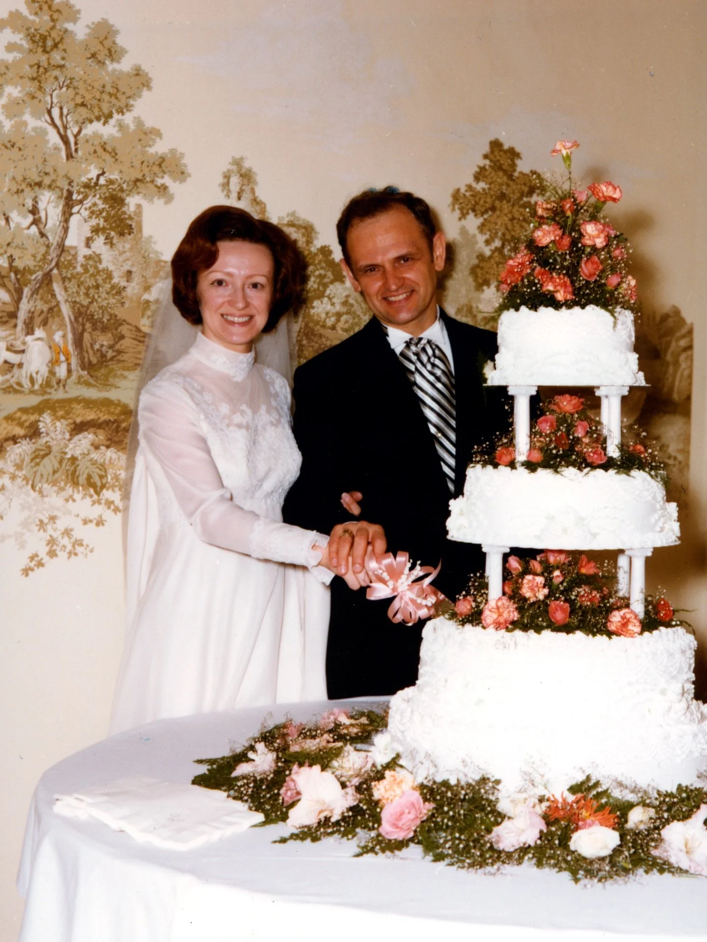 Yesterday was my parents’ 50th Wedding anniversary.  My Dad left us 2.5 years too soon to celebrate it here with us.  My mom had a simple but beautiful (and fairly detailed) plan for the day, including a beautiful letter she read to him at the