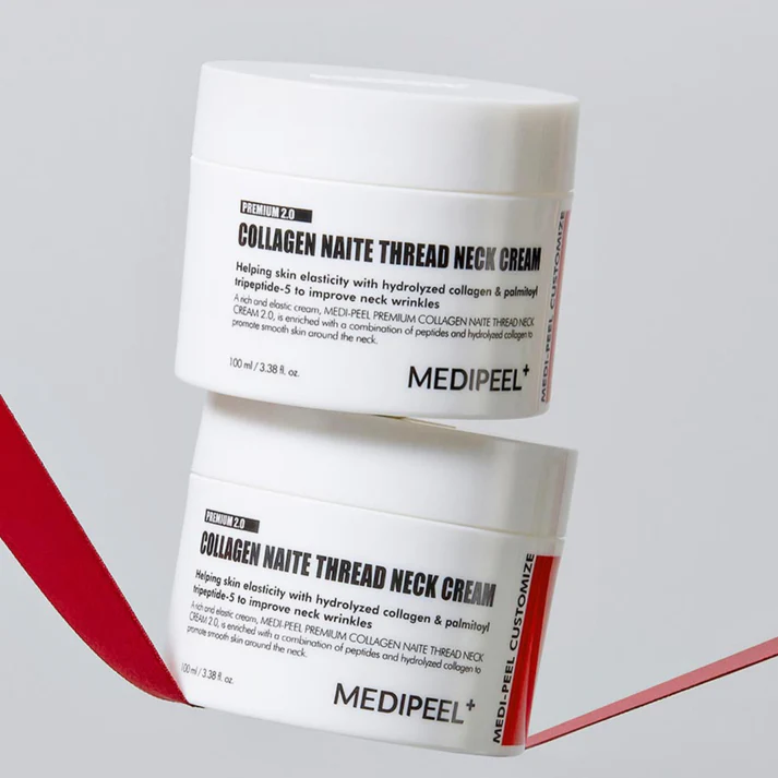 KOREAN COSMETICS, Neck and décolleté cream with Collagen Threads (updated formula!) by Medi-peel