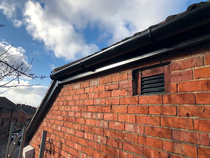 A completed fascia and soffit project on Frimley Road, Surrey.