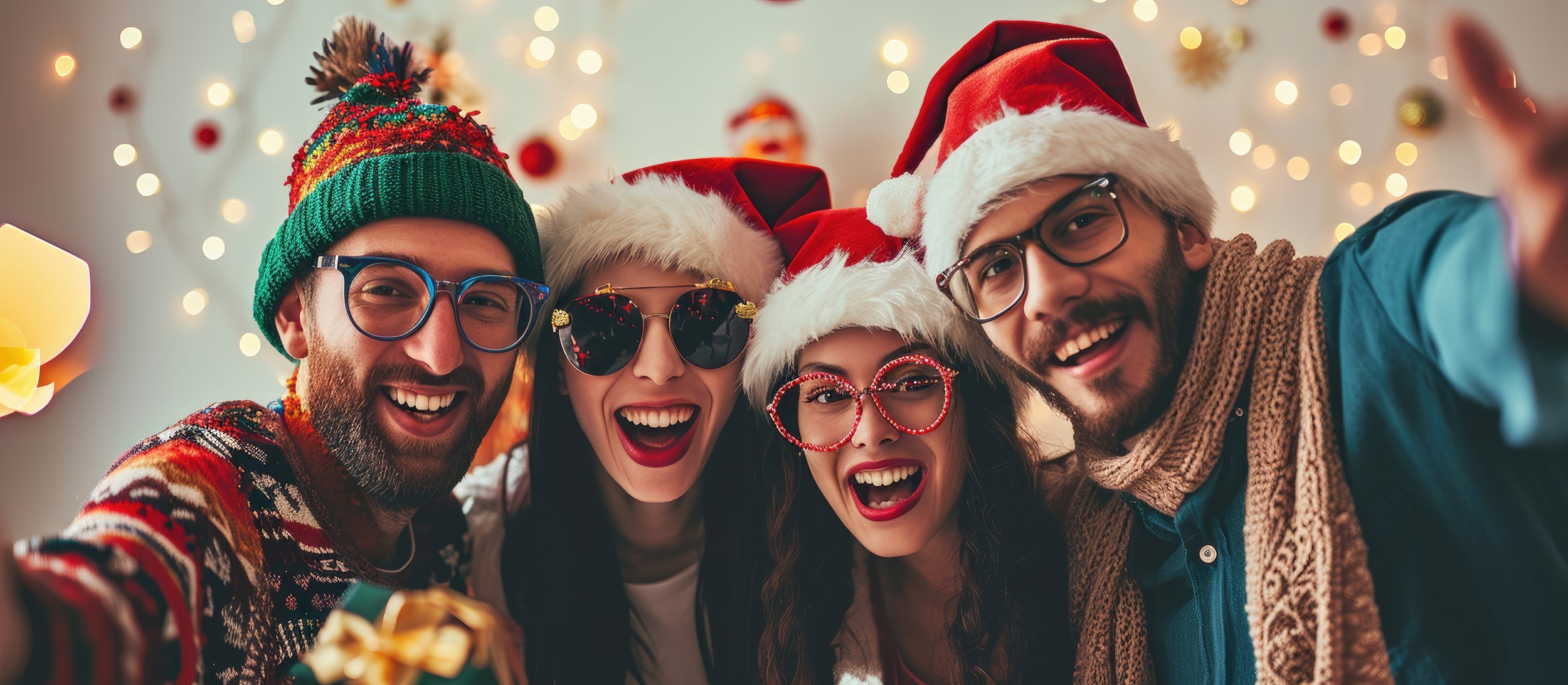 Happy Employees during Christmas