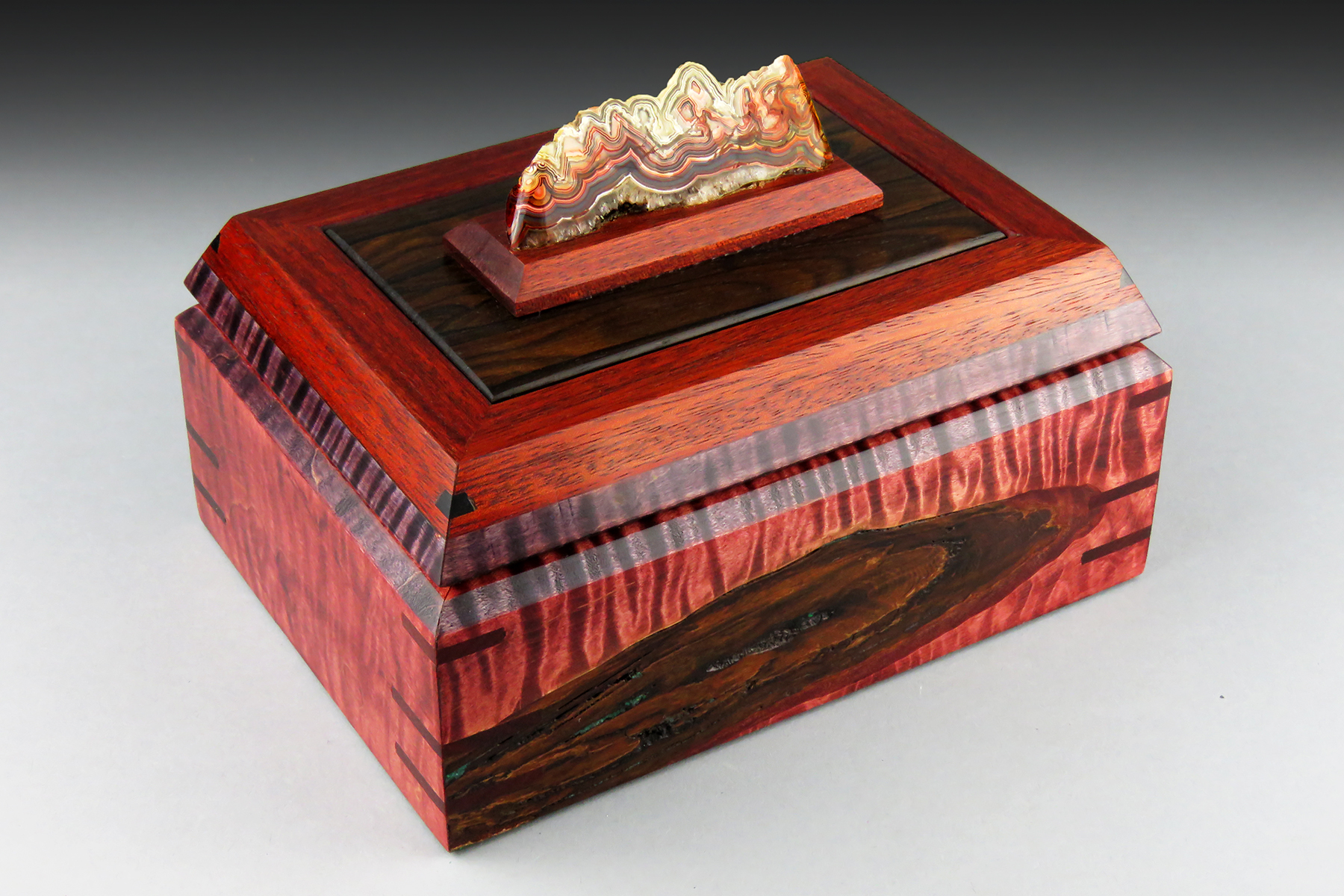 Rainbow Agate Jewelry Box: SOLD 