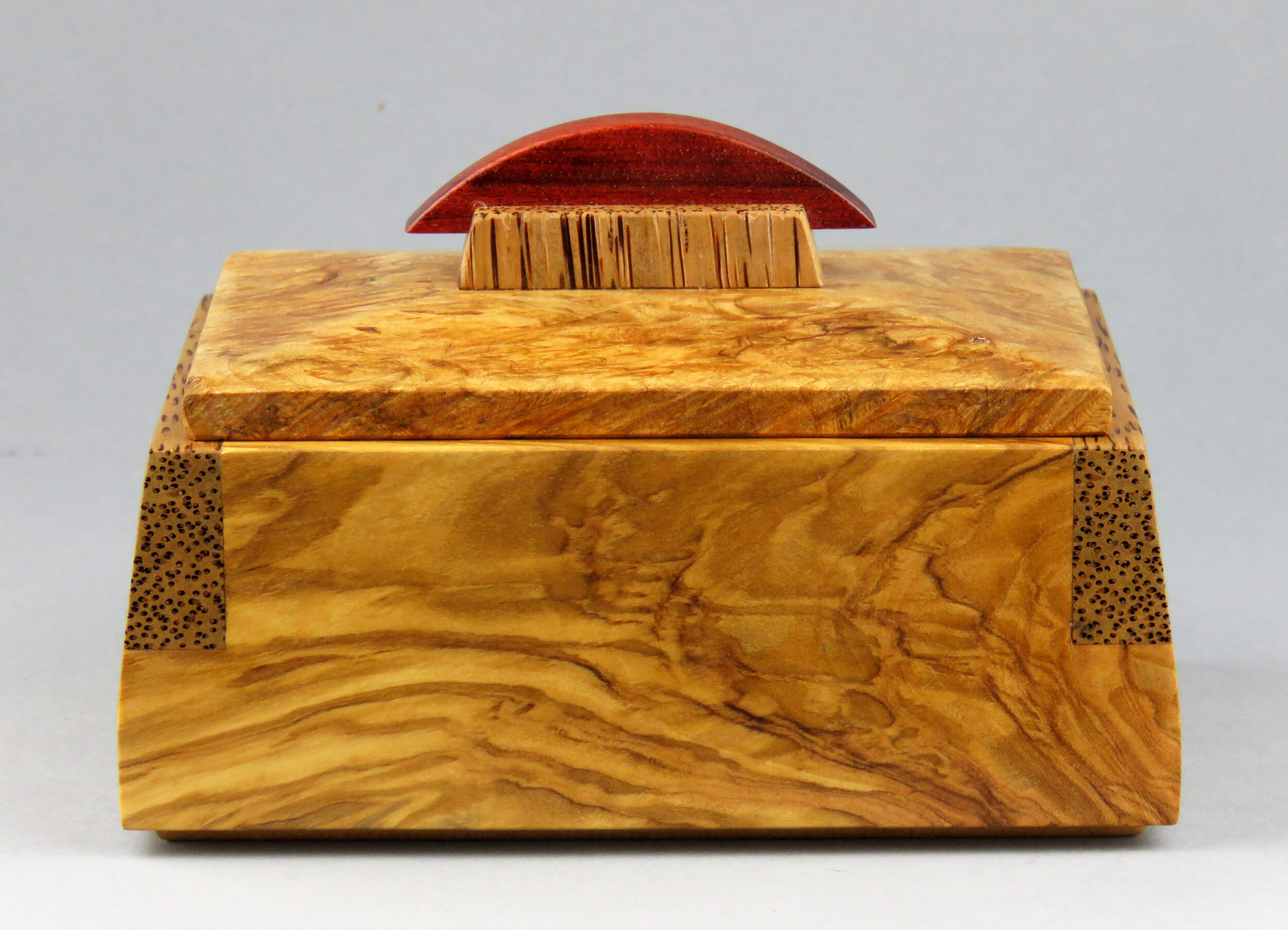 Olivewood and Burl Box: SOLD