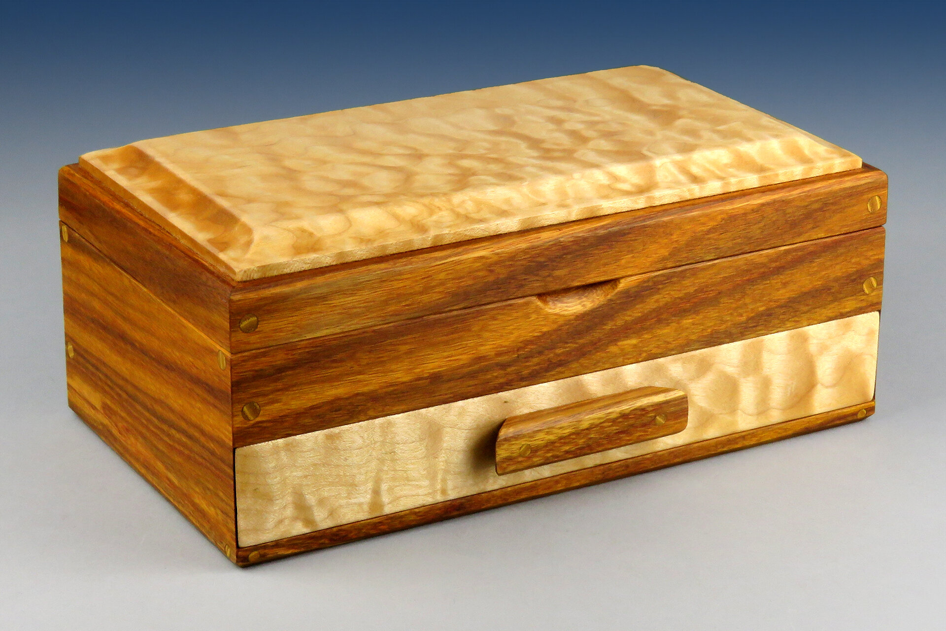 Quilted Maple Jewelry Box: SOLD