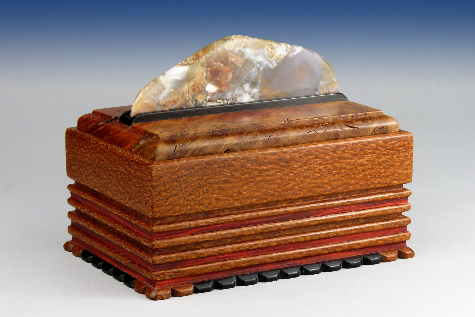 Coolibah Burl and Agate Box: SOLD
