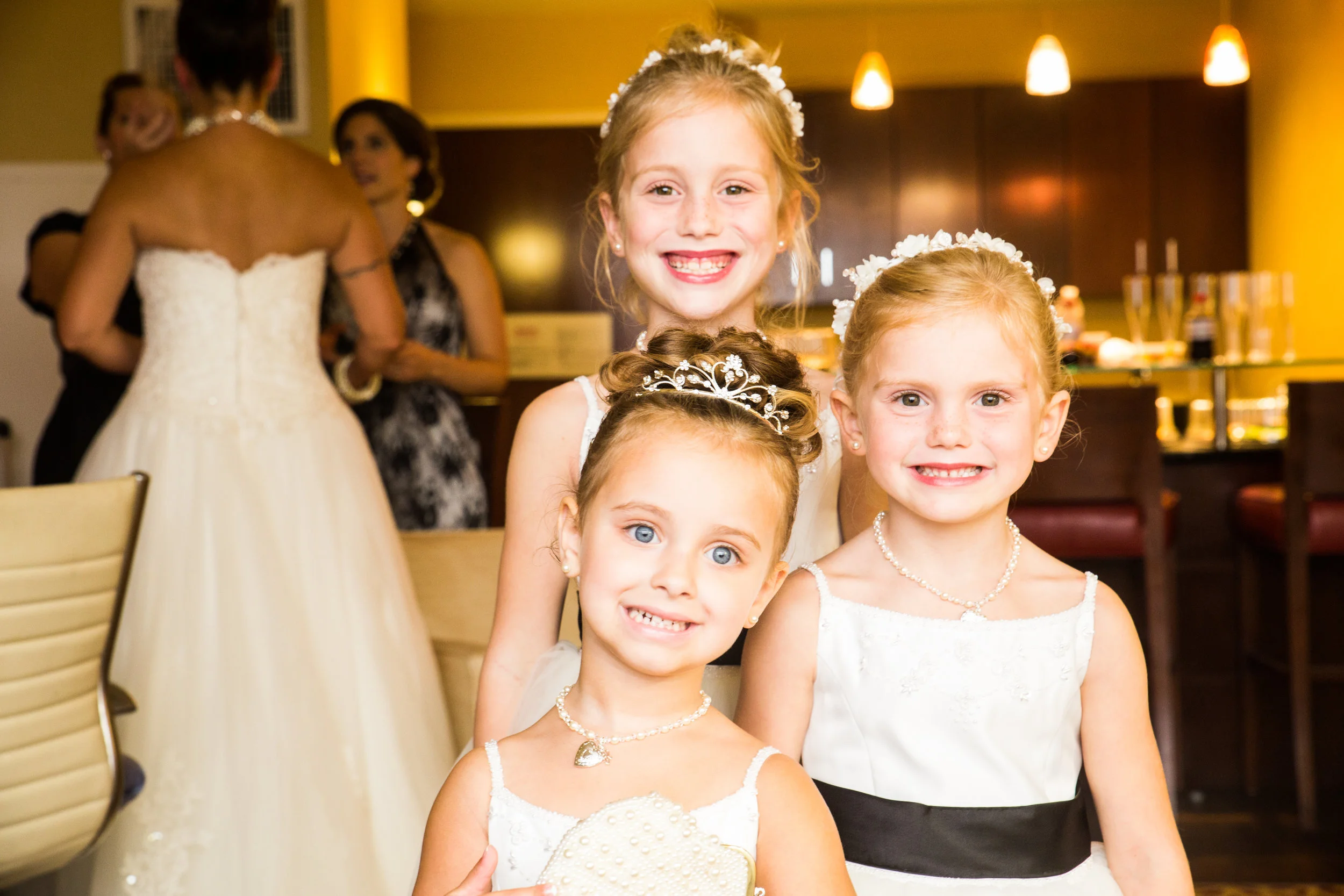 Three lovely bridesmaids.