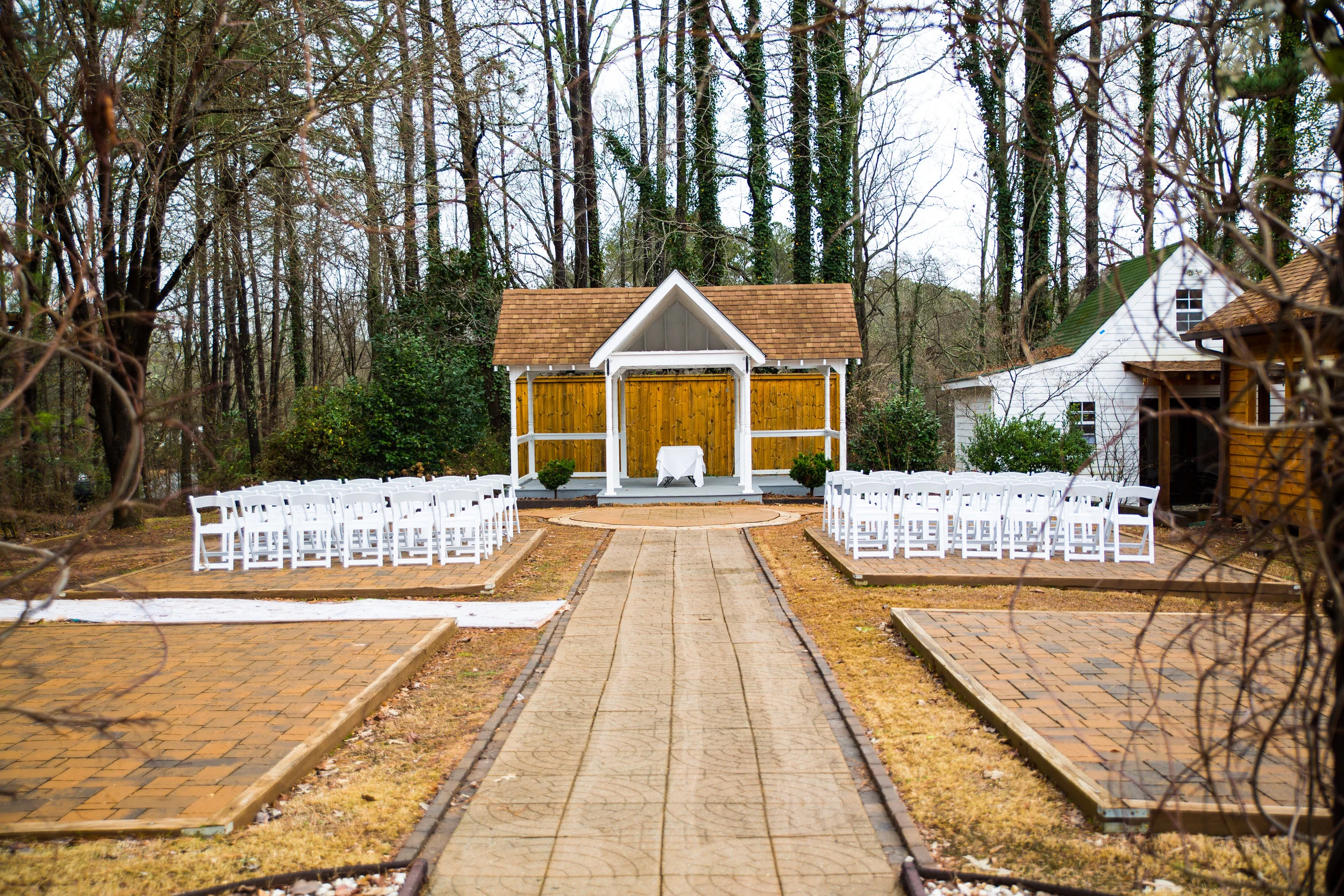 The outdoor space is amazing when the foliage is in bloom.