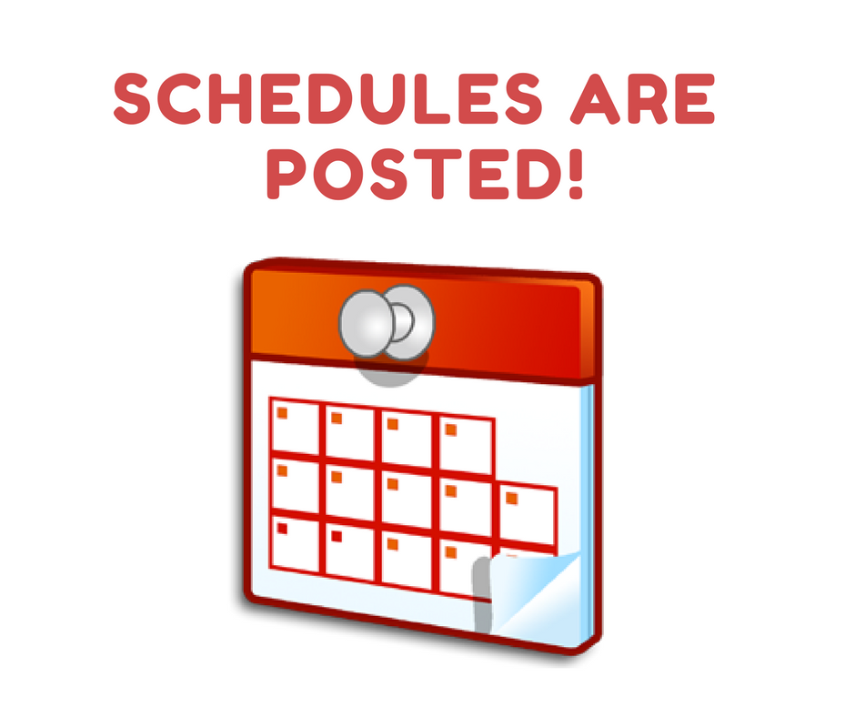 Fall 2020 - In-Town Schedules