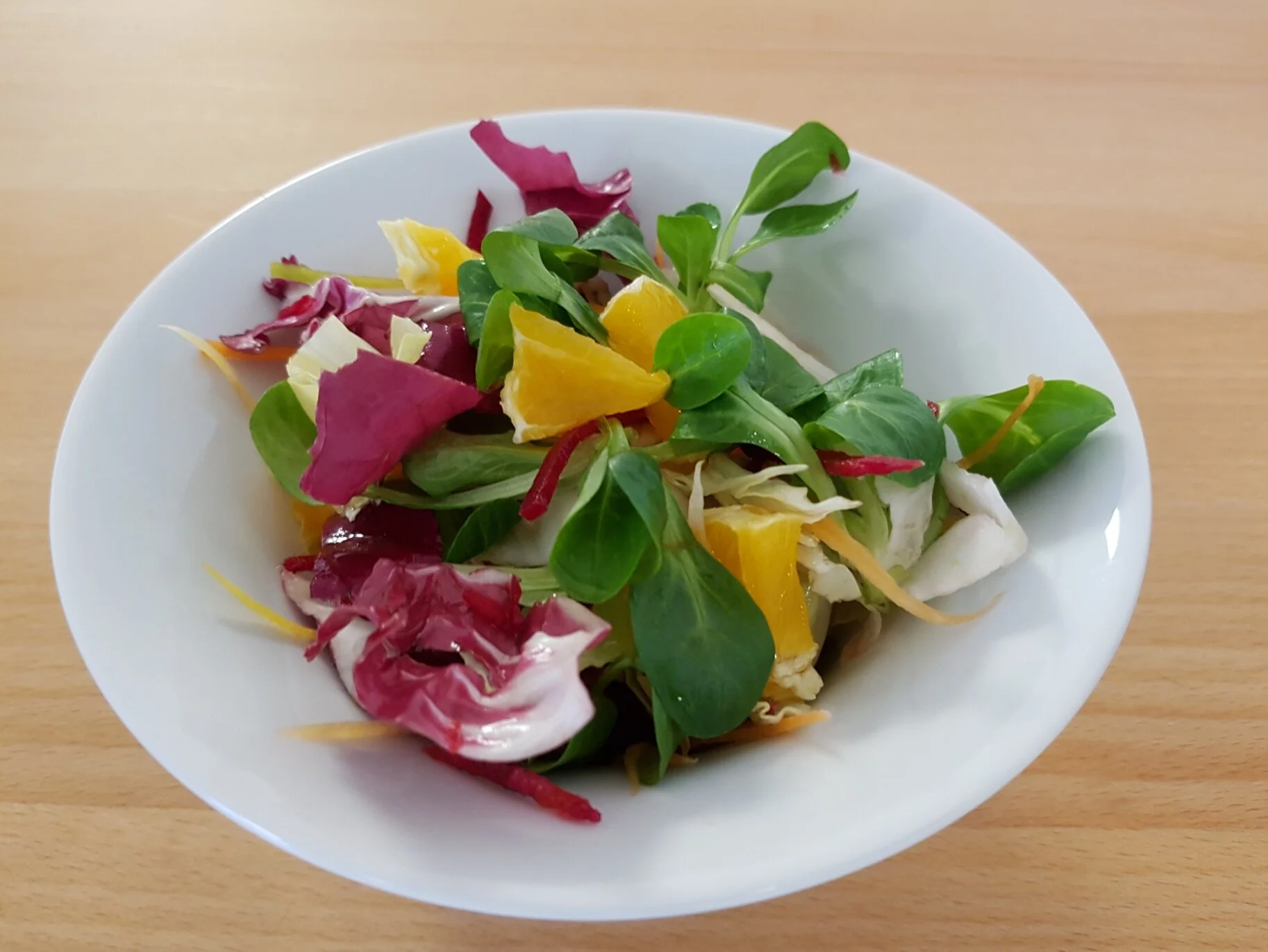 Wintersalat mit Ingwer und Orangen