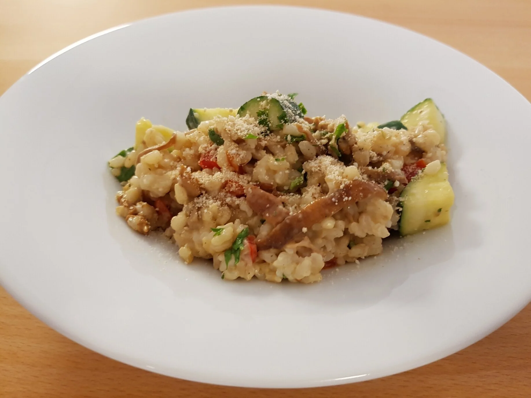Risotto mit Pilzen und Gemüse