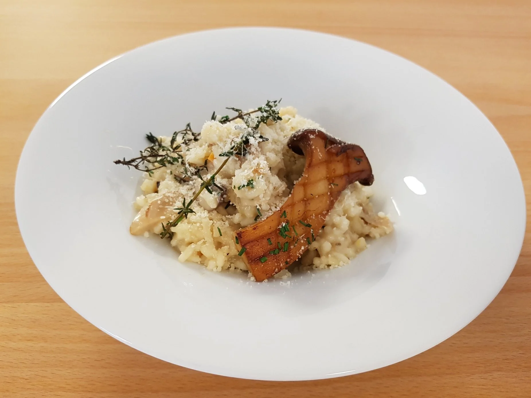 Pilzrisotto mit Parmesan
