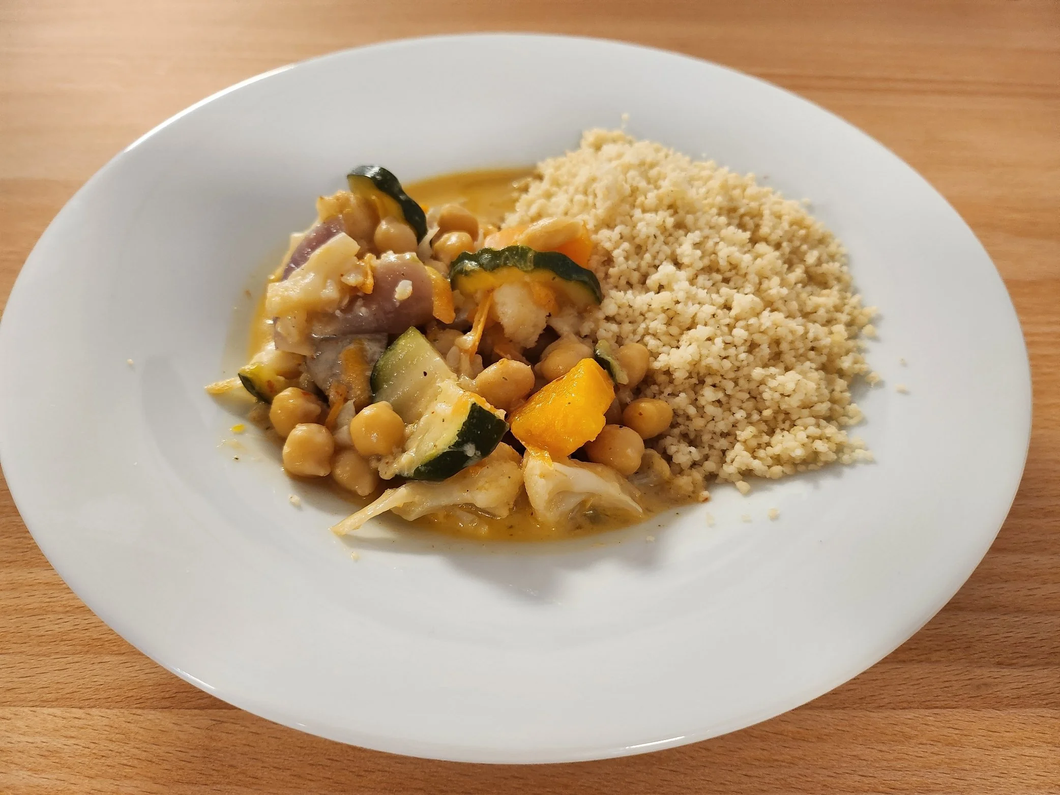 Kichererbsen Curry mit Couscous