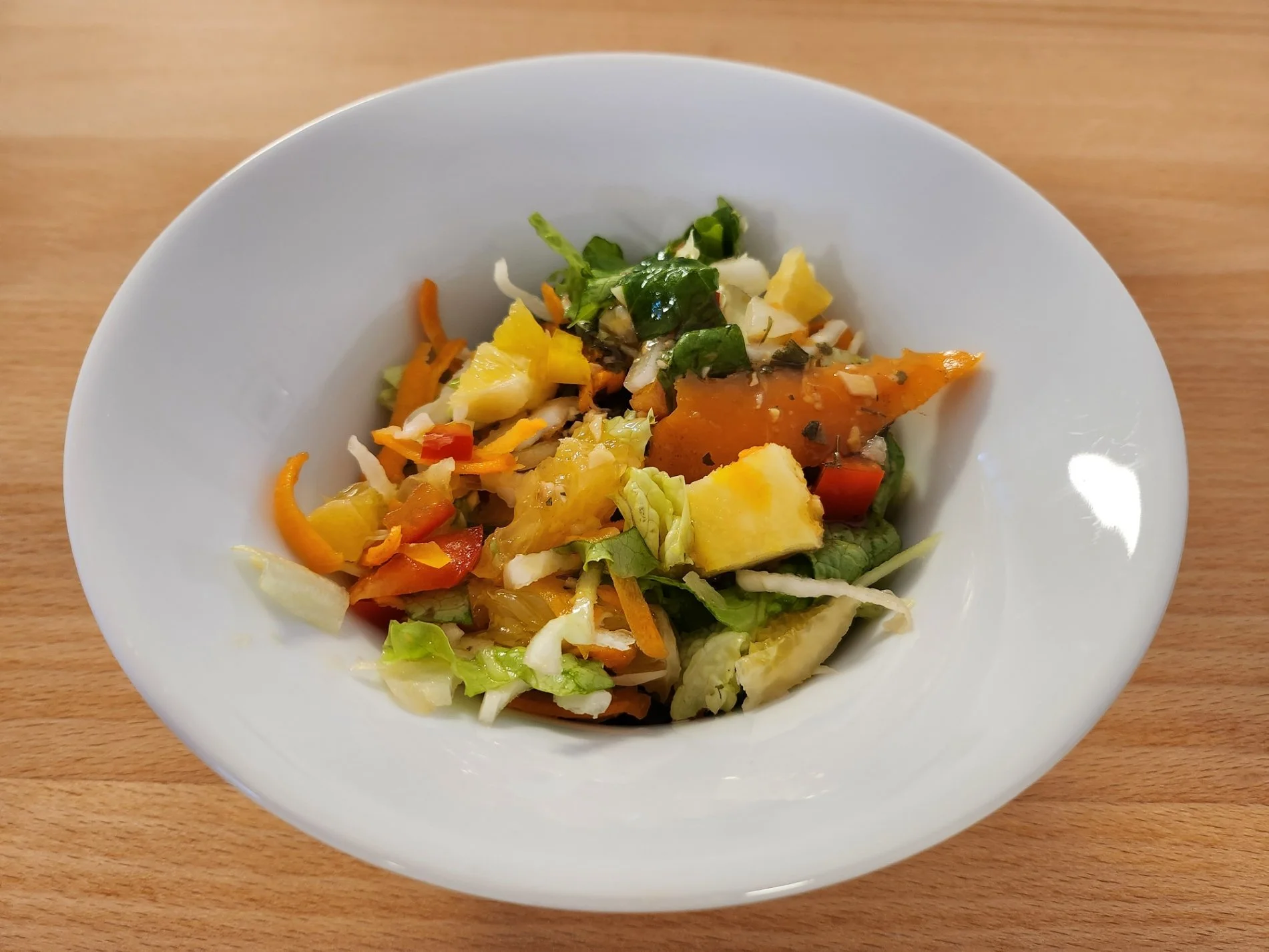 Salat mit Ingwer und Orangen