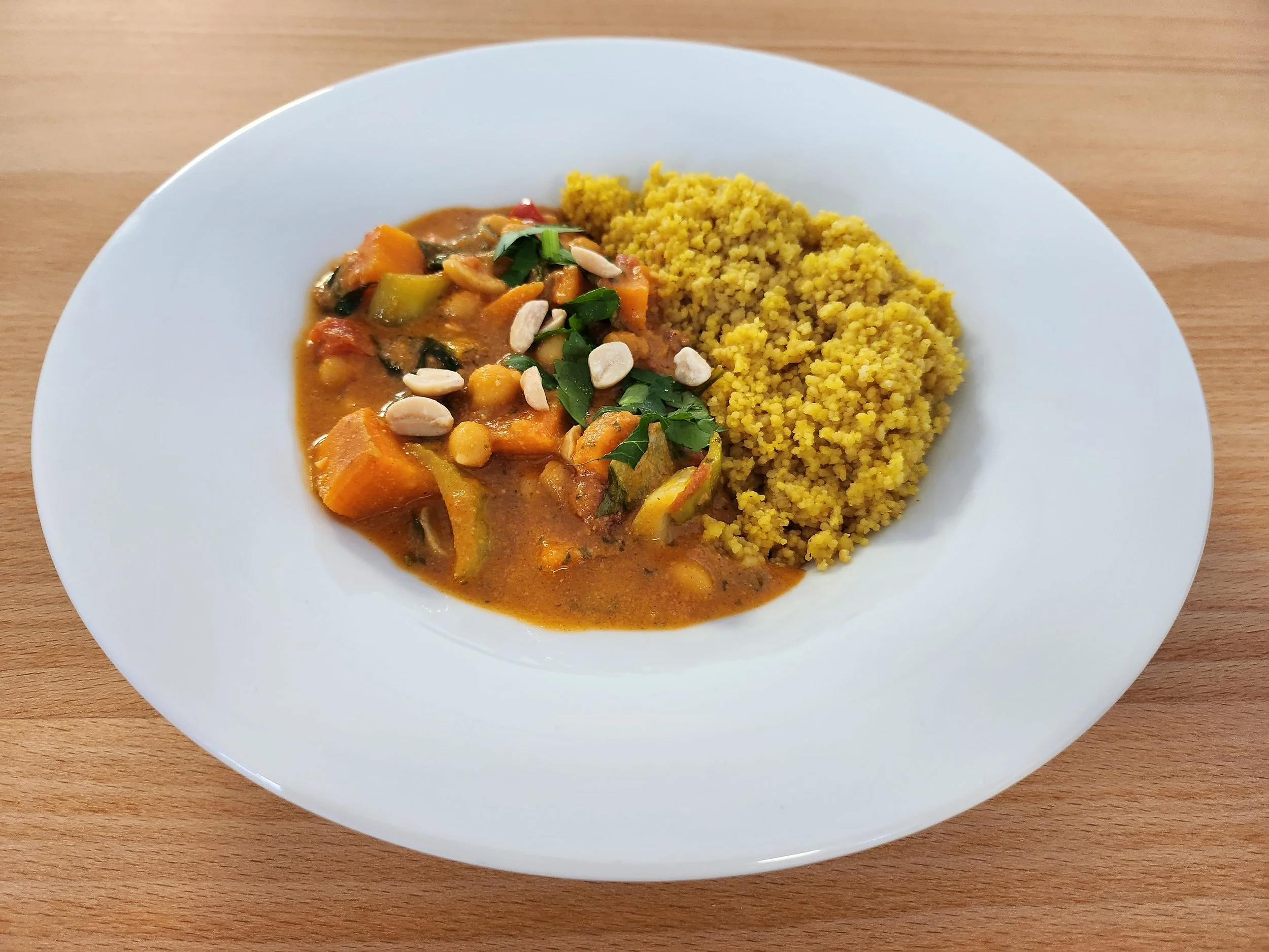  Afrikanischer Erdnuss&nbsp;Eintopf&nbsp;mit Couscous