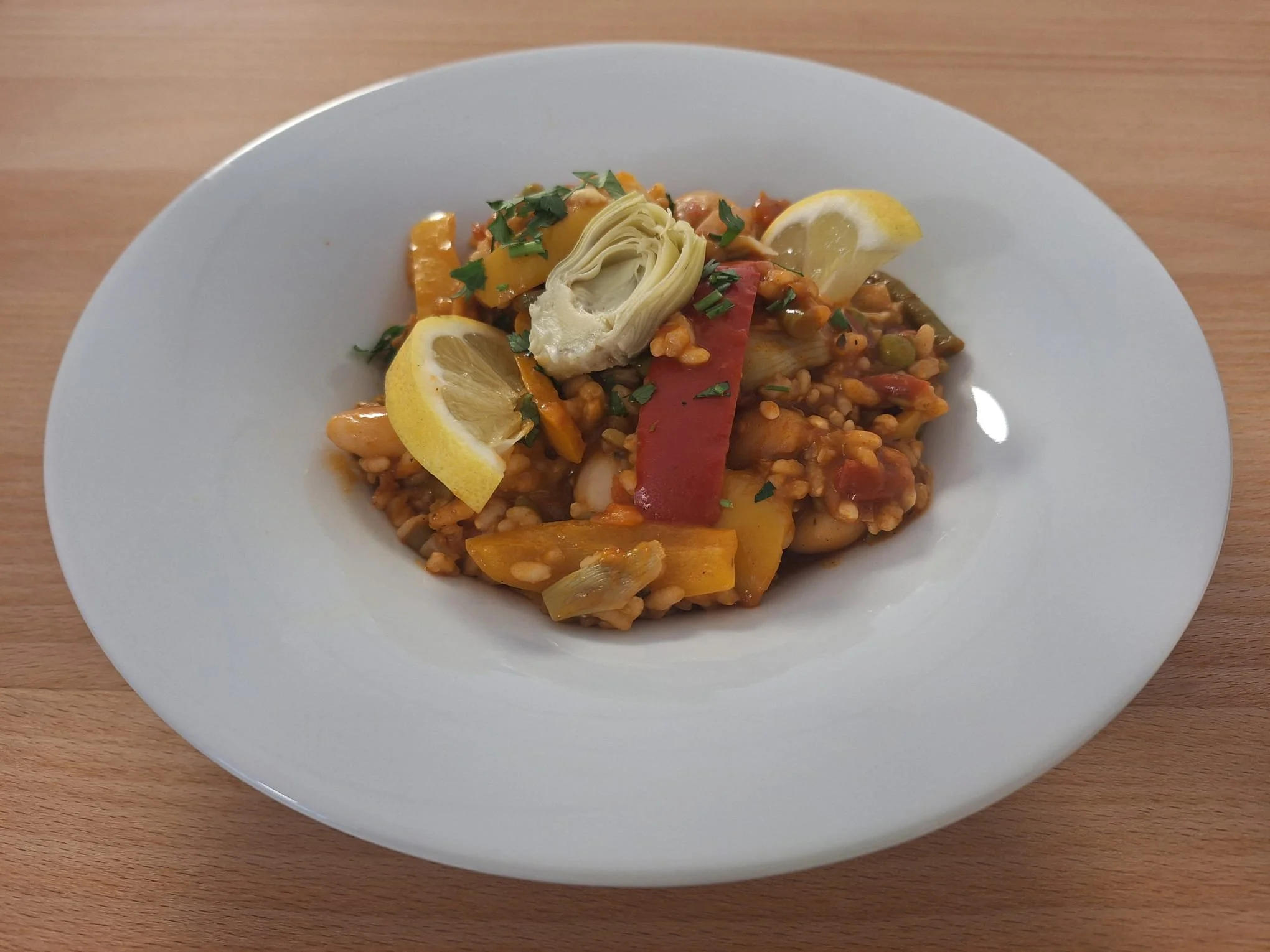 Paella vegan