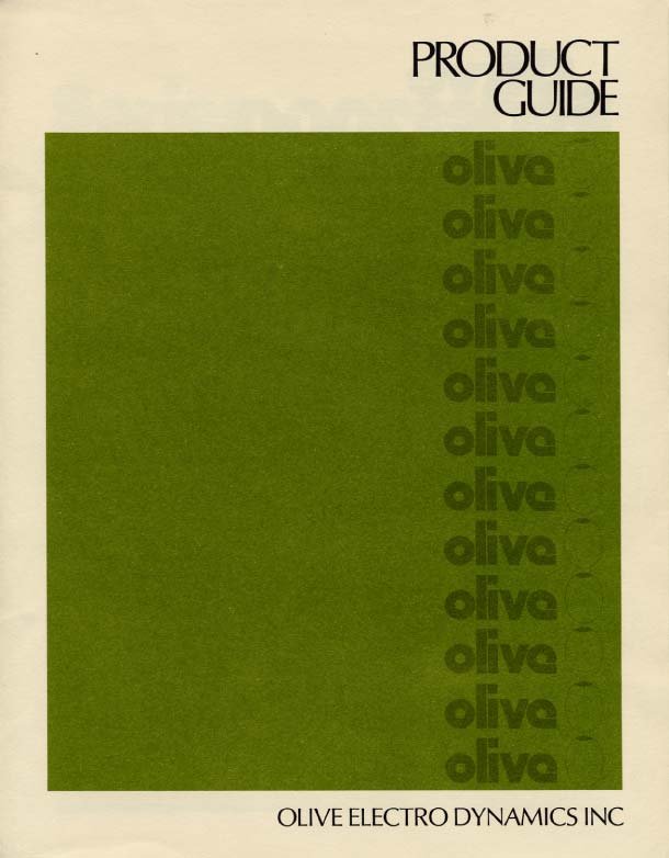 Olive Product Guides