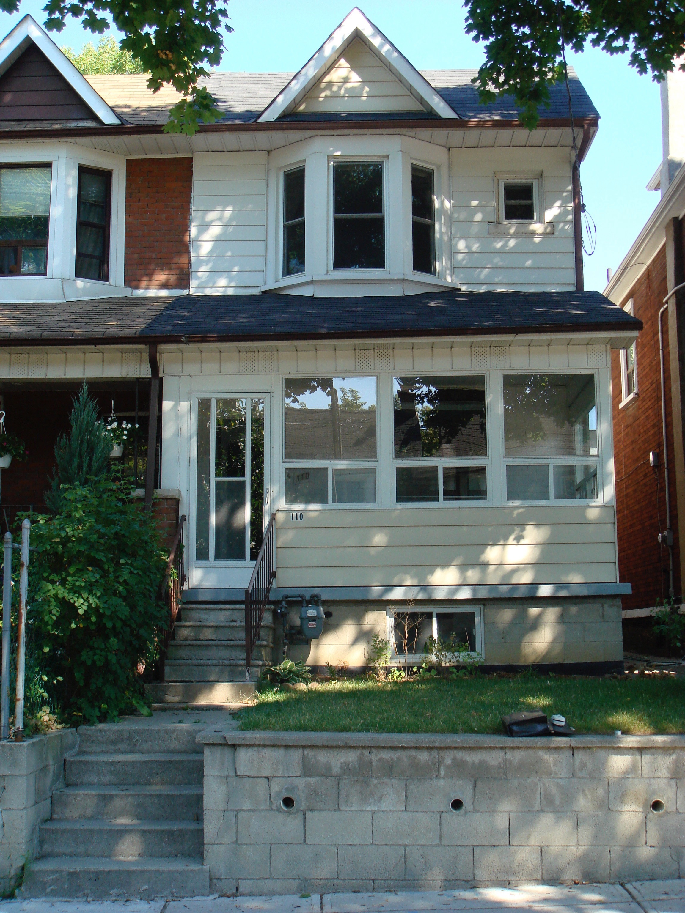 Front façade—before