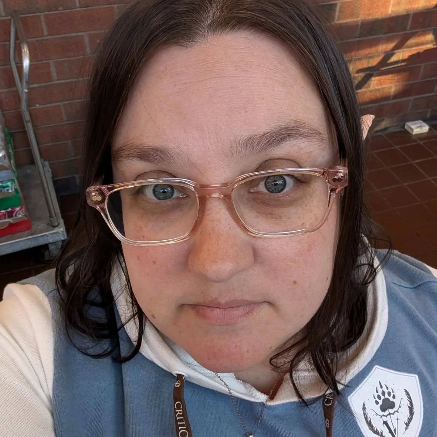 A little casual #criticalrole costume for work today- just a Vex dress, elf ears, and a witch hat- #iykyk #happyhalloween #critter #gmlikeagirl #nerdygirl