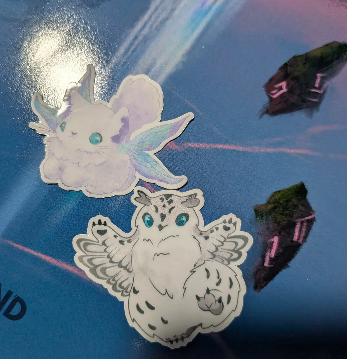 Tonight's #diceadventcalendar treasure from @dicebound  was these two awesome stickers! Which I will make into magnets because of sticker fomo. #DicemberDaily #gmlikeagirl