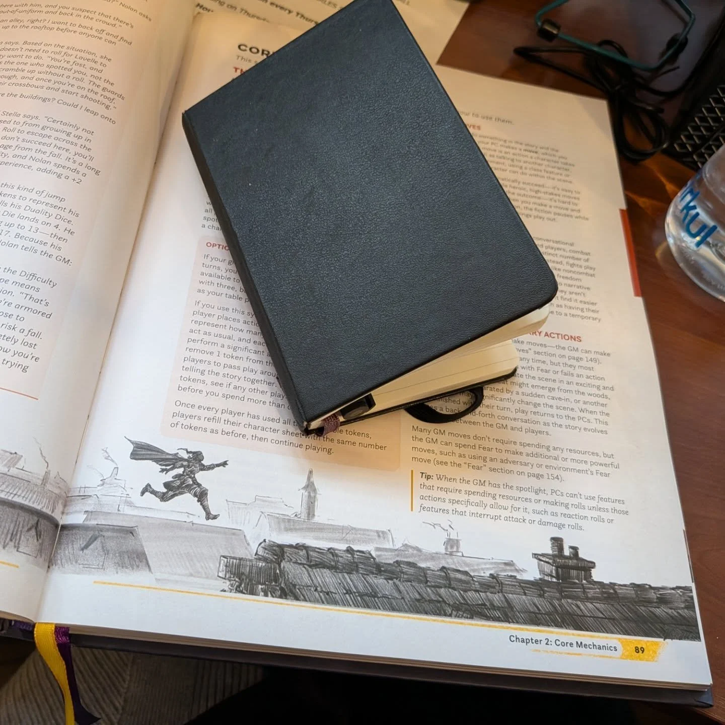 A system handbook at work and new dice can only mean one thing... A new campaign is in the works! Keep your eyes peeled for more information as I will be Gaming #Daggerheart live on Role To Confirm's twitch coming soon! So excited to GM on a stream f