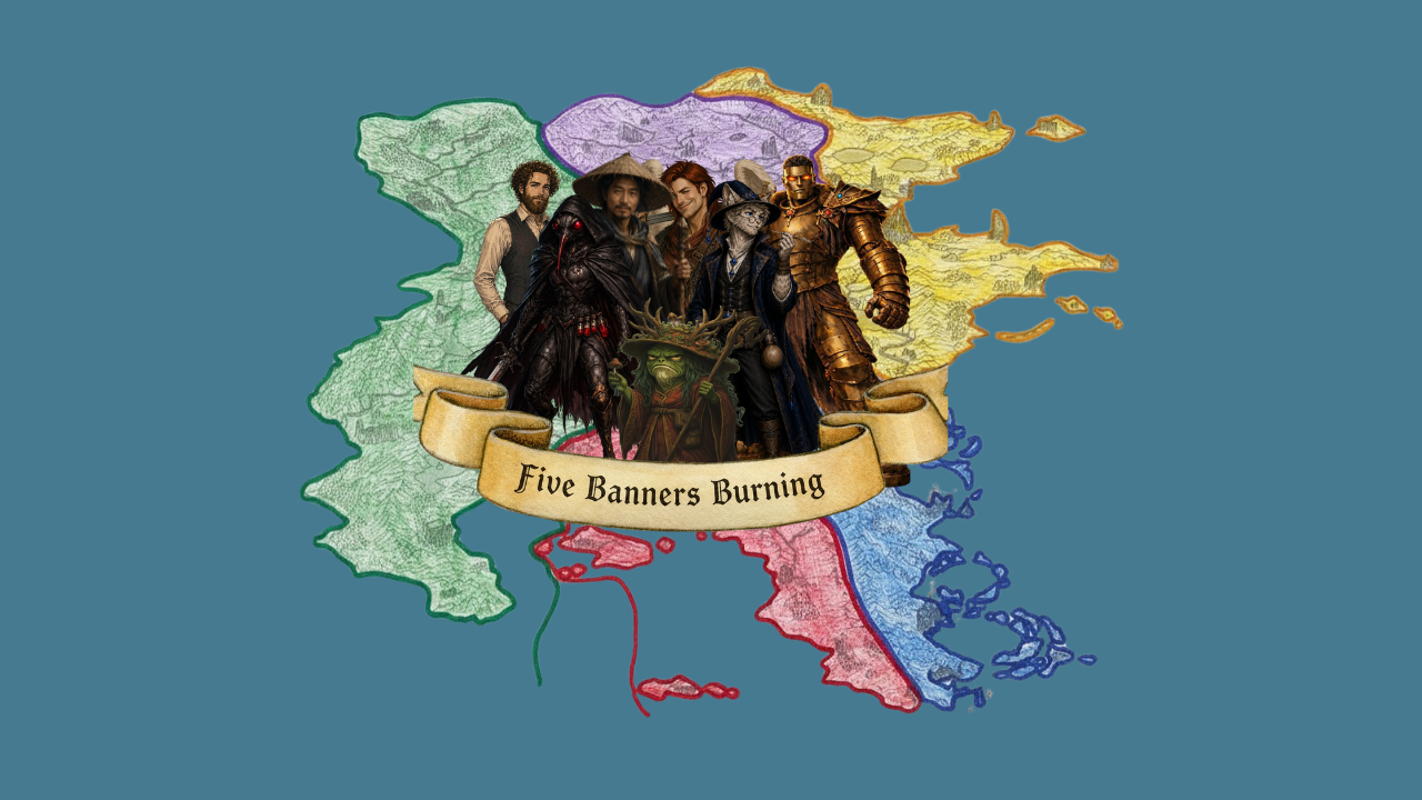 Five Banners Burning