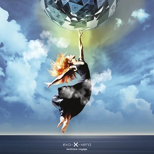 Luminous Voyage Flight digital cover, woman flying