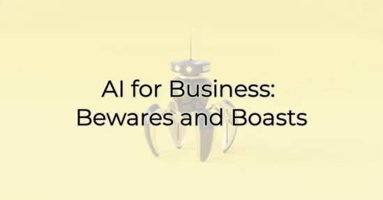 AI for Business: Bewares and Boasts