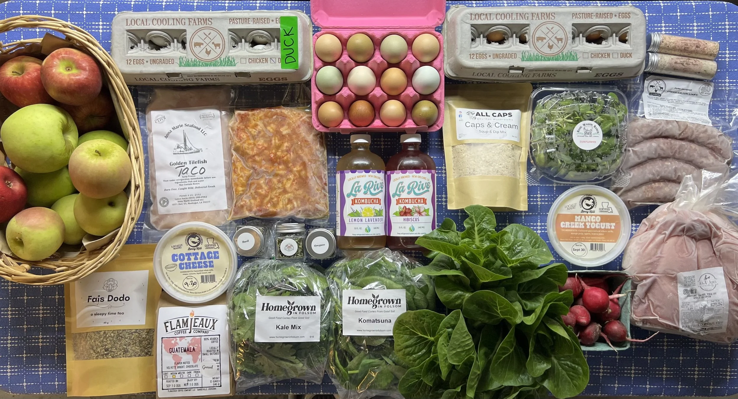 Apple Season Is Here! Plus Duck &amp; Pullet Eggs &amp; Dairy on Sale, Gingerbooch, Romaine Lettuce, Radishes, Hummus, Coffee, Meats, Seafood &amp; More!