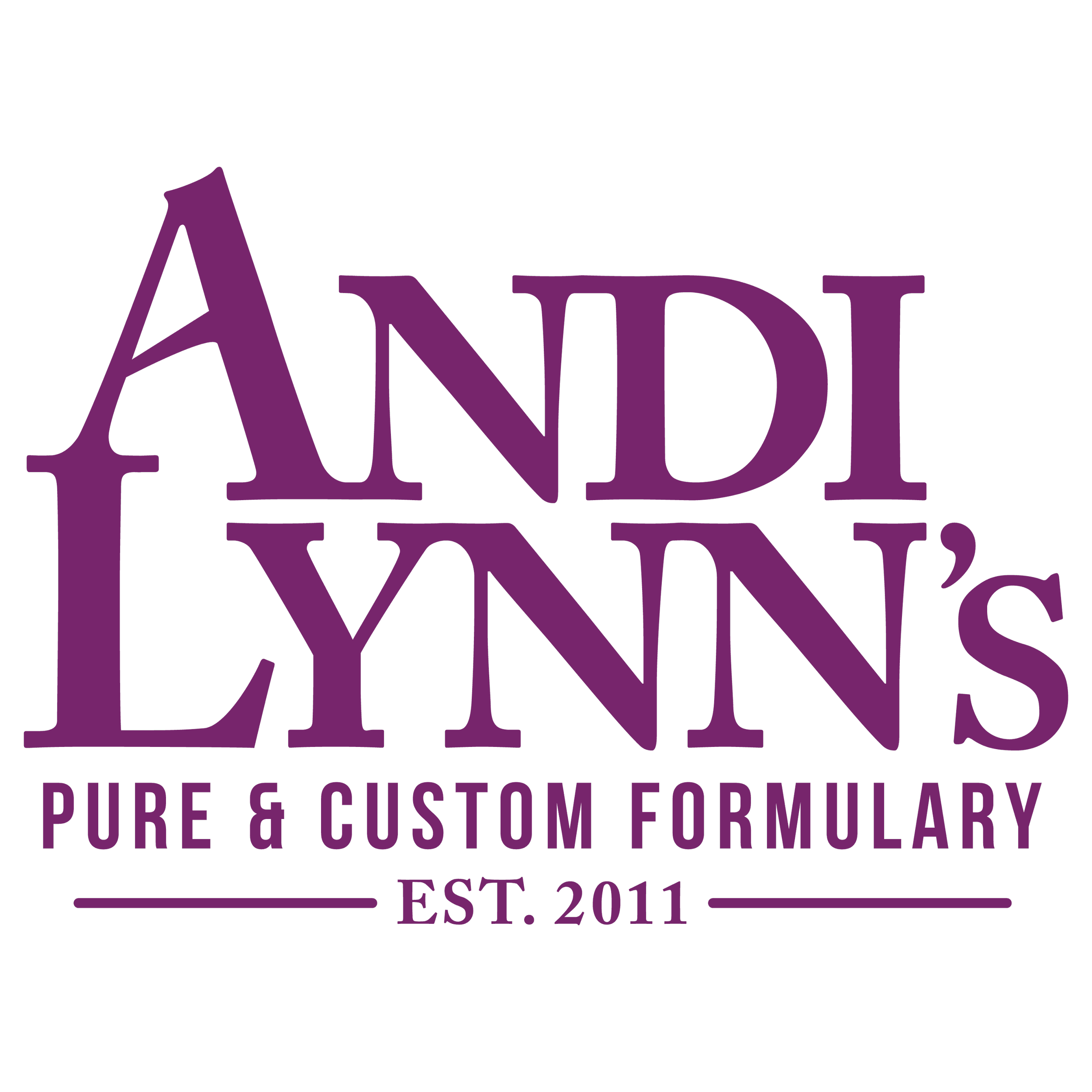 ANDI LYNN'S PURE &amp; CUSTOM FORMULARY