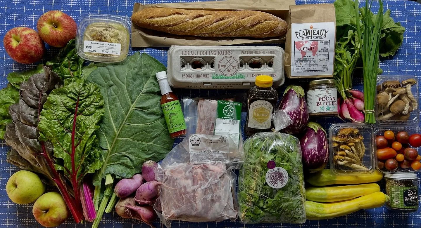 Our produce category is absolutely popping for the weekend! Seriously, there&rsquo;s 45 different locally grown items in produce alone right now &mdash; you can feed yourself and your people so well this weekend! 😍

Yesterday, we also restocked four