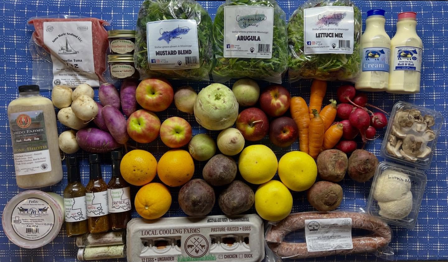 What is instead of January restriction, we just focused on *adding* good stuff?

Such as colorful local produce, nutrient-dense pastured meats, eggs and dairy, wild Gulf seafood, bone broth, probiotic rich fermented foods, stone-milled grains, herbal