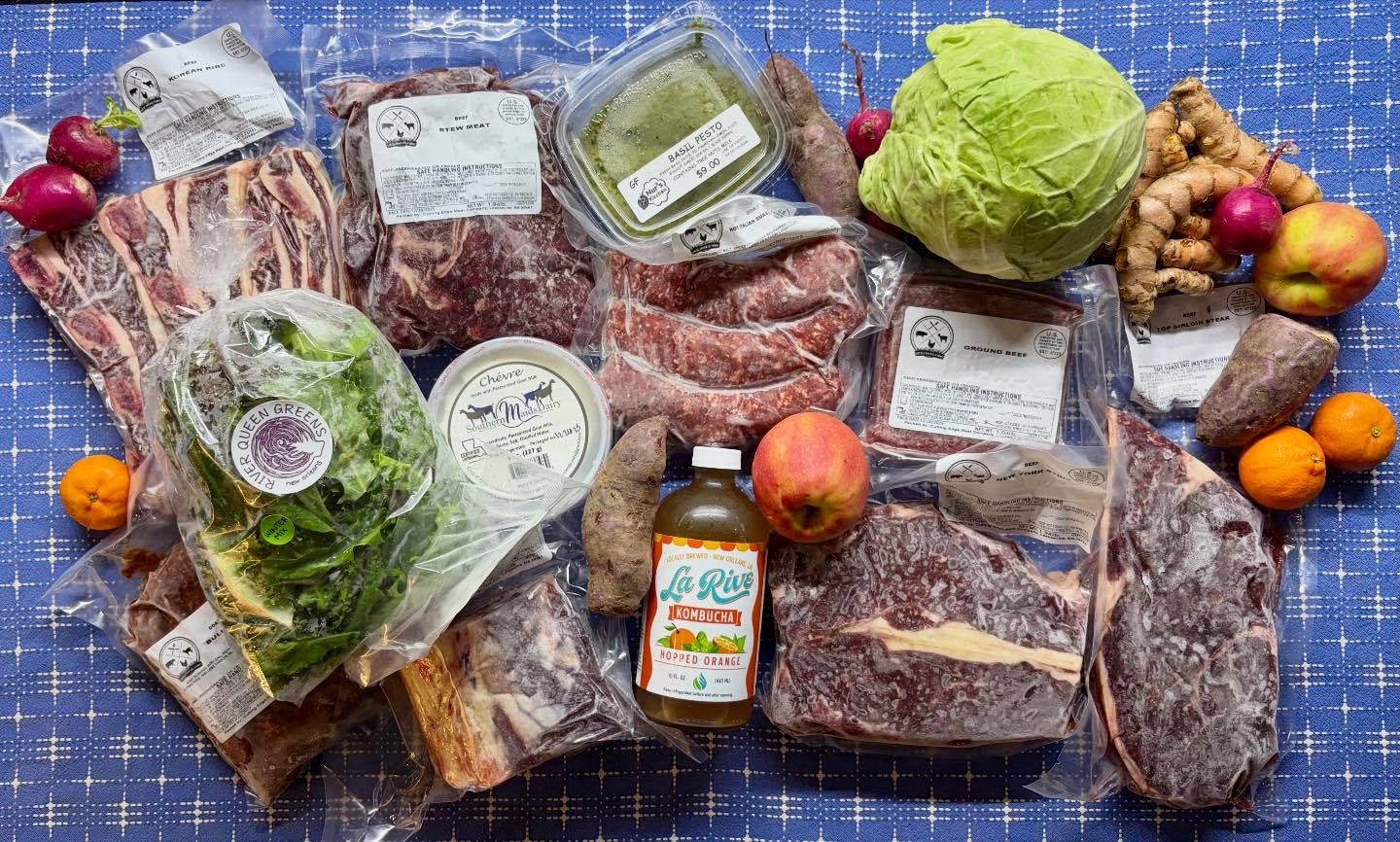 🚨🥩Saturday afternoon breaking news: @localcoolingfarms grass-finished beef is back at the shop for the first time in months!

Did a big pick up yesterday and it took til now to get everything updated in the website. 😅

There&rsquo;s tons of ground