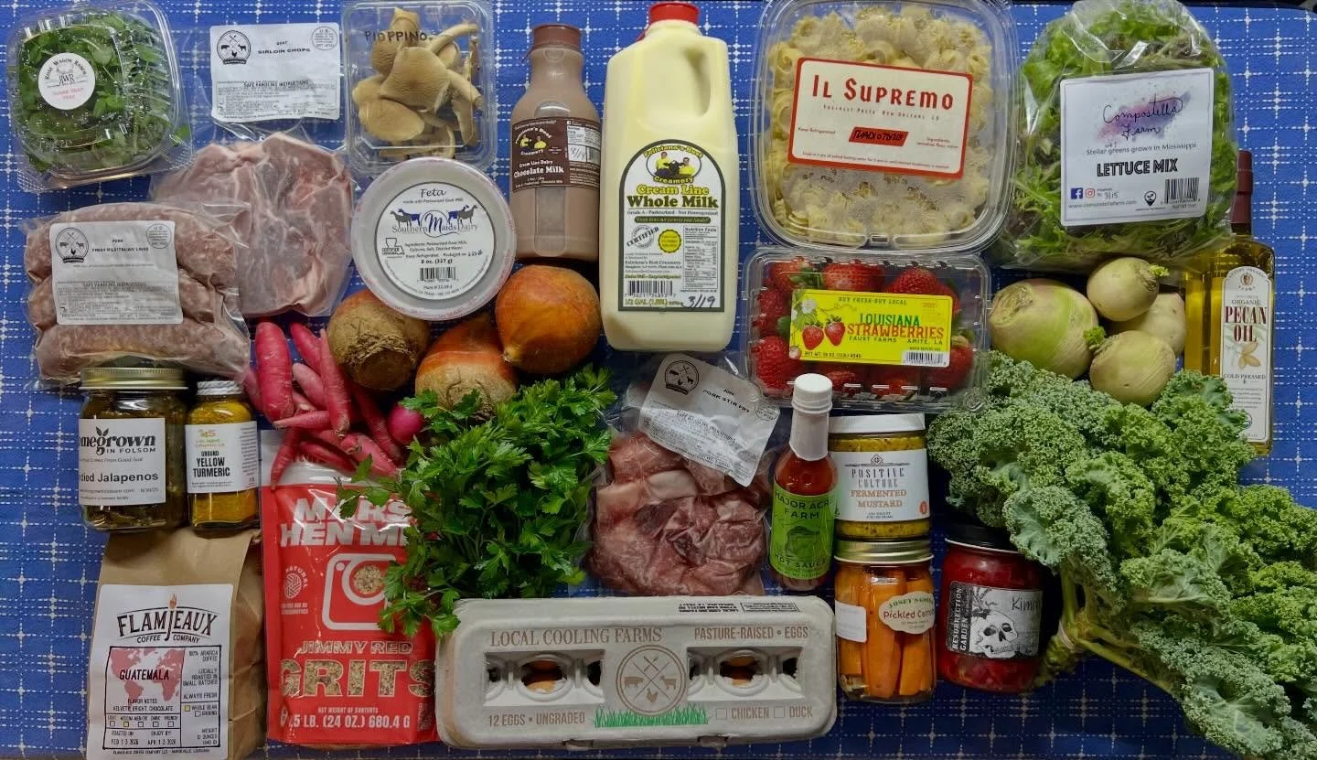 Looking springier and springier by the week around here!

Beets are back (XL gold and red), plus green curly kale, collards, strawberries, fresh herbs, salad and microgreens, radishes, carrots, kohlrabi and more.

And proteins, dairy and eggs are sto