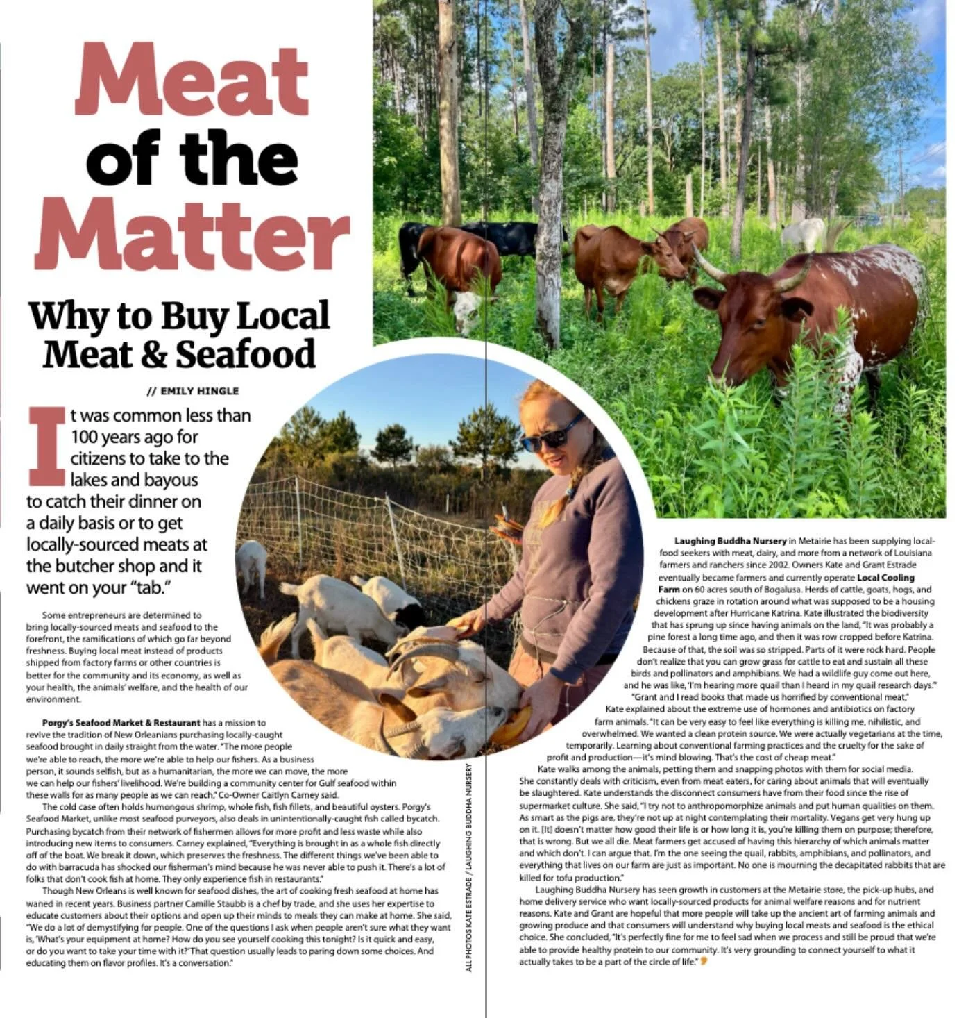 We&rsquo;re in the latest issue of @whereyatnola!

Never did I ever think I&rsquo;d get a quote about rabbits getting (inadvertently) decapitated for tofu production (or any monocrop row cropping for that matter) in print, but here we are. 😅

Hopefu