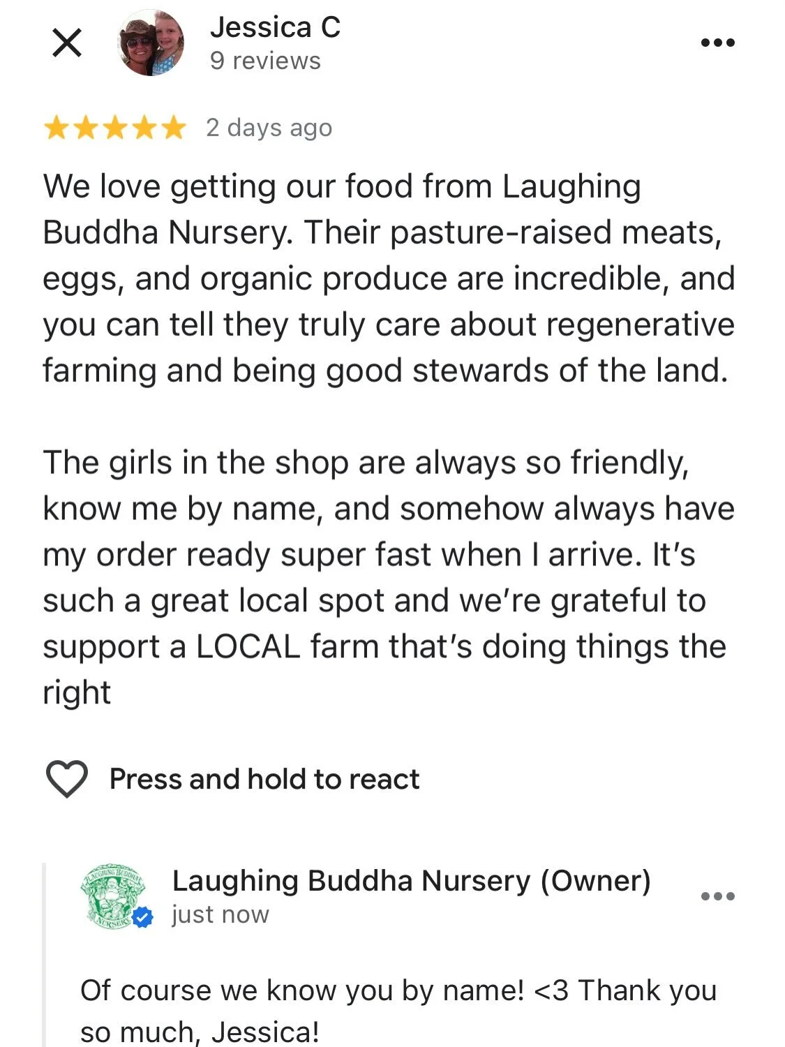 Thank you so much for all the great reviews this week! 🙏🙏

Last Saturday we had a gentleman who apparently was disappointed not to find plants at the shop and gave us a 2 star review because our name is &ldquo;misleading.&rdquo; (Scroll to the end 