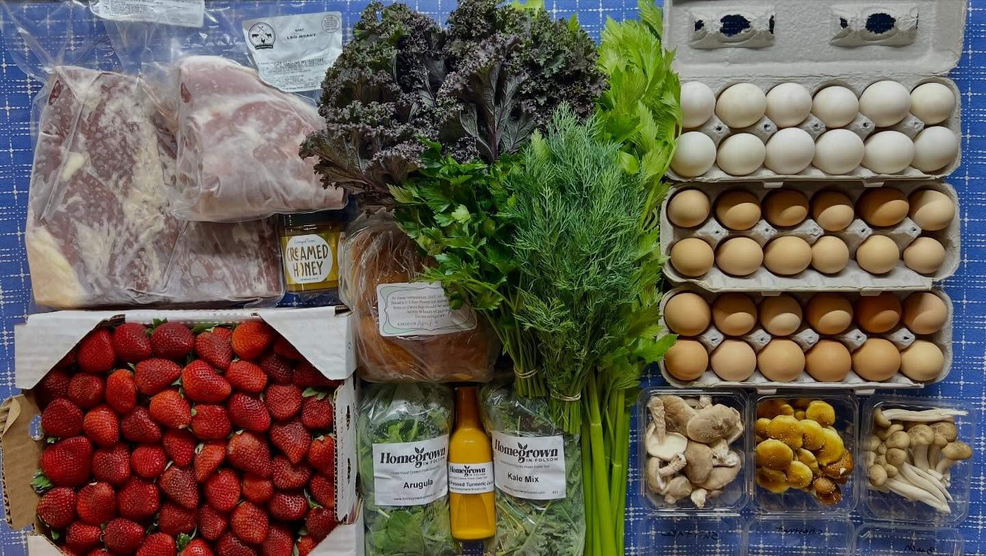 If you need any last minute local groceries for your Easter or Passover tables, we&rsquo;ve got lots of options for you!

A few grassfed briskets as well as goat leg or shoulder roasts, plus pork tenderloins and Boston butts, whole chickens, crawfish