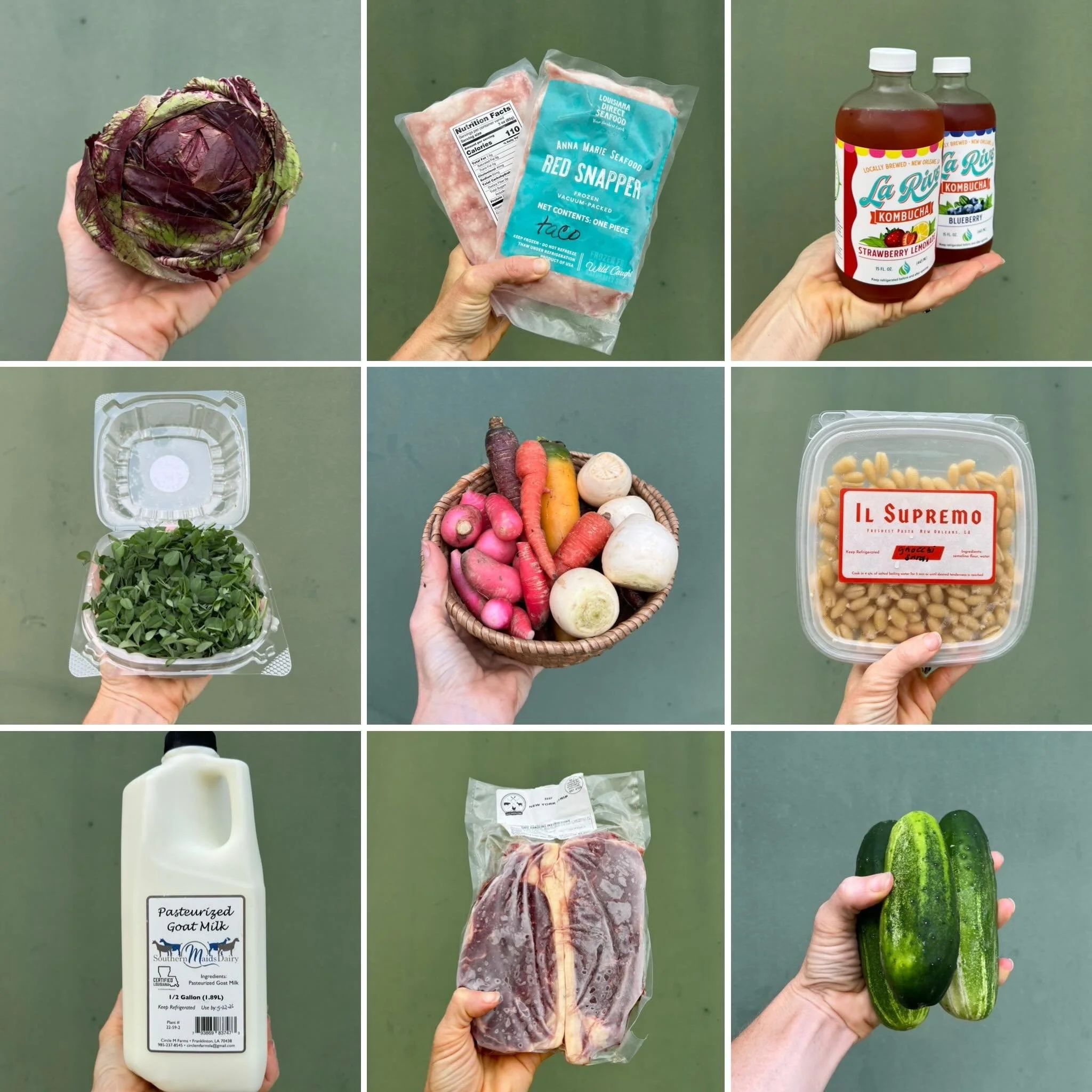 Four home delivery routes tomorrow through Saturday, two farm hubs and more than 450 local food products including these favorites:

Fresh goat milk and kombucha delivered today, plus colorful root veggies (hakurei turnips are back!), beautiful indig