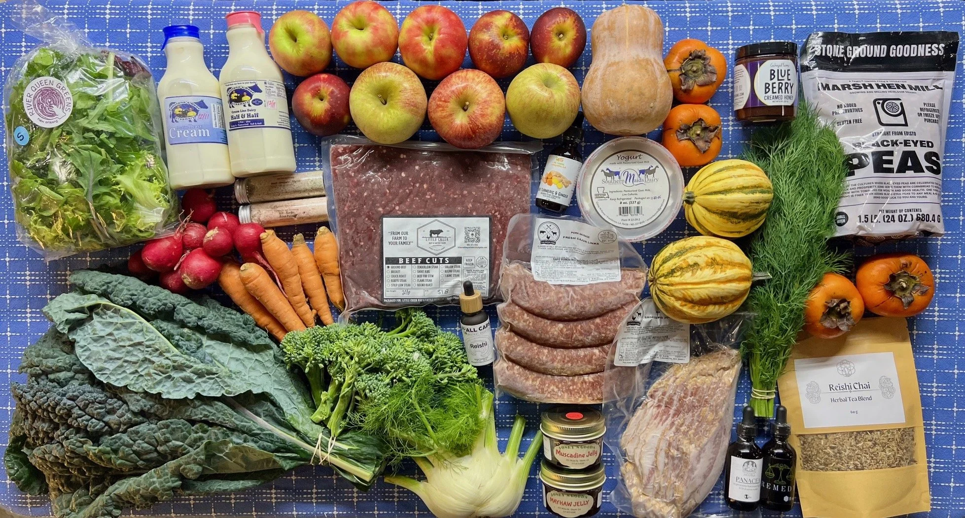 Sausage Restock &amp; Jowl Bacon, Greens, Veggies, Apples &amp; Persimmons, Kombucha, Sale Dairy, Eggs, Pasta &amp; More!