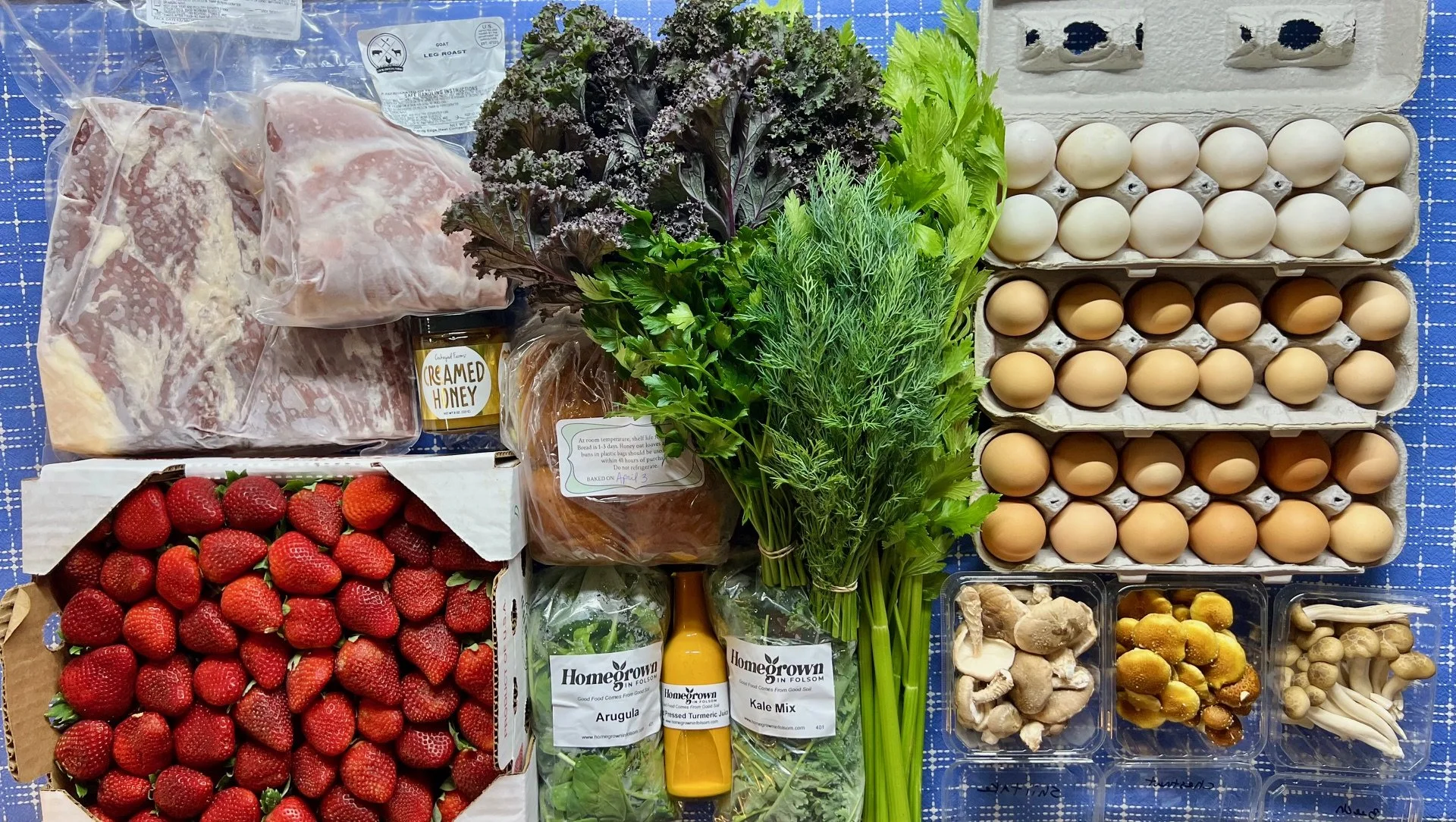 Zucchini &amp; Squash, Strawberry Price Drop, Gourmet Mushrooms, Brioche Buns, Pasta, Pastured Eggs &amp; Meats, Tofu &amp; More!