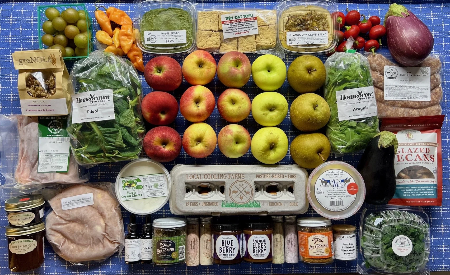 Apple Season is Here! Plus Mushrooms, Eggplant, Grapes, Salad Greens, Glazed Pecans, Fig Preserves, Coffee & More!