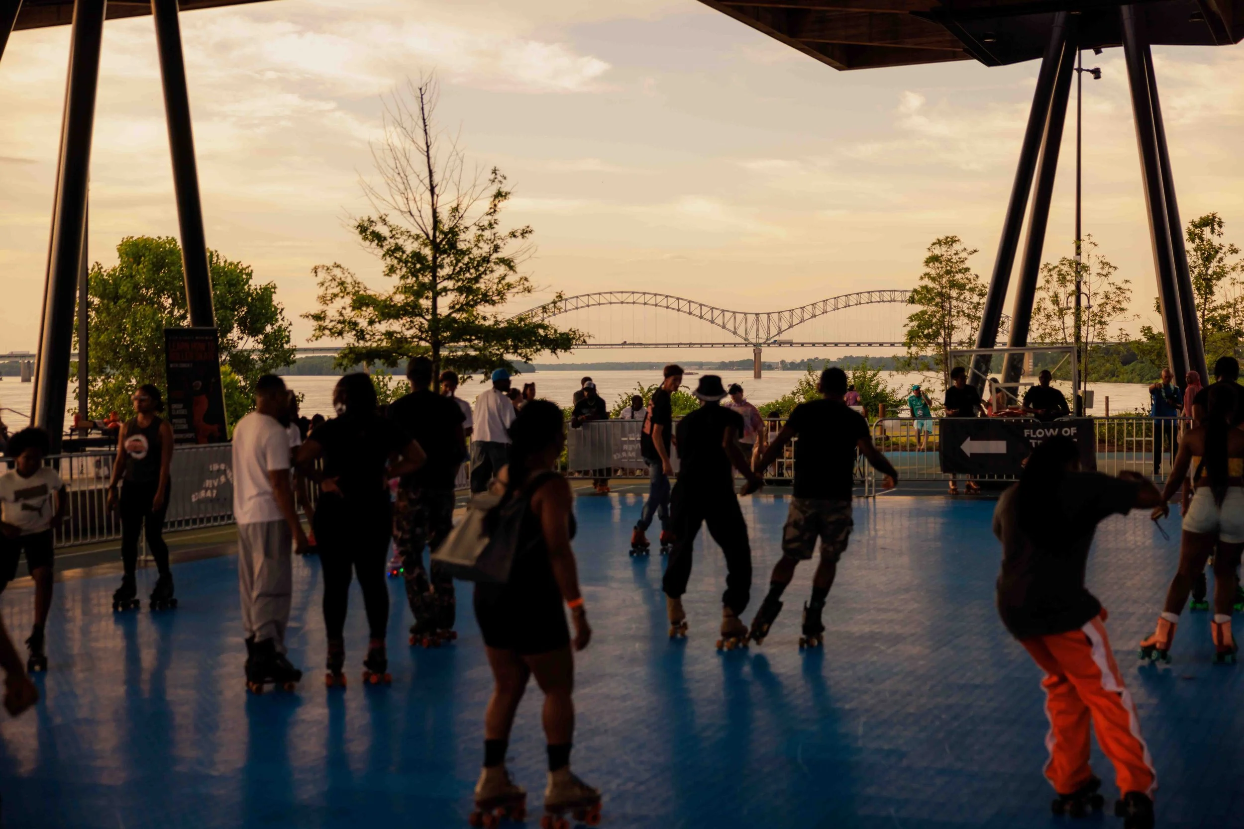 Sunset Skate Photos at Tom Lee Park