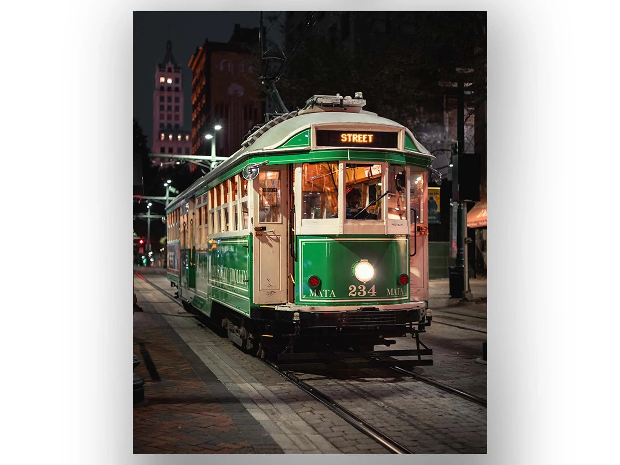 MAIN STREET TROLLEY IN GREEN