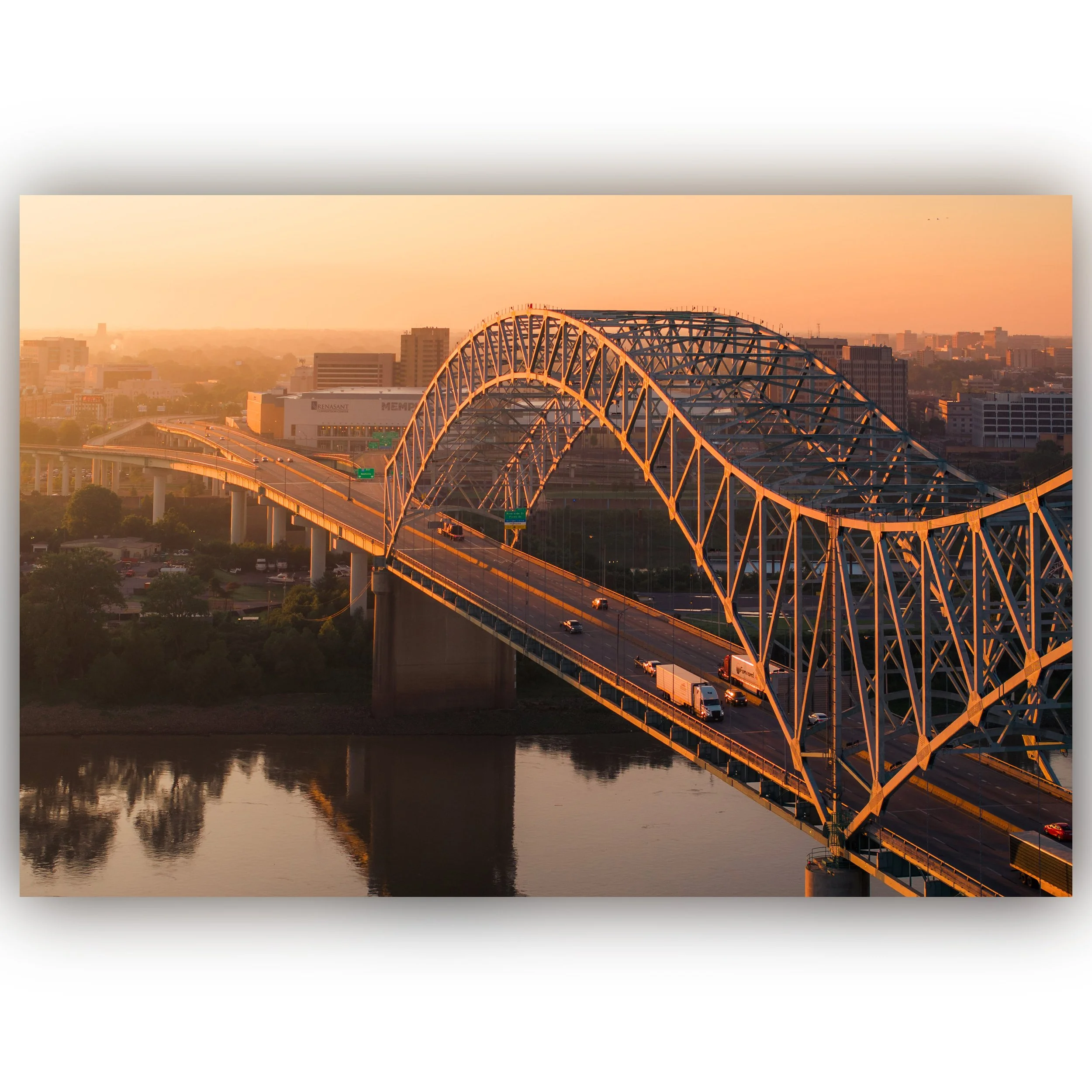 NEW BRIDGE AT SUNRISE